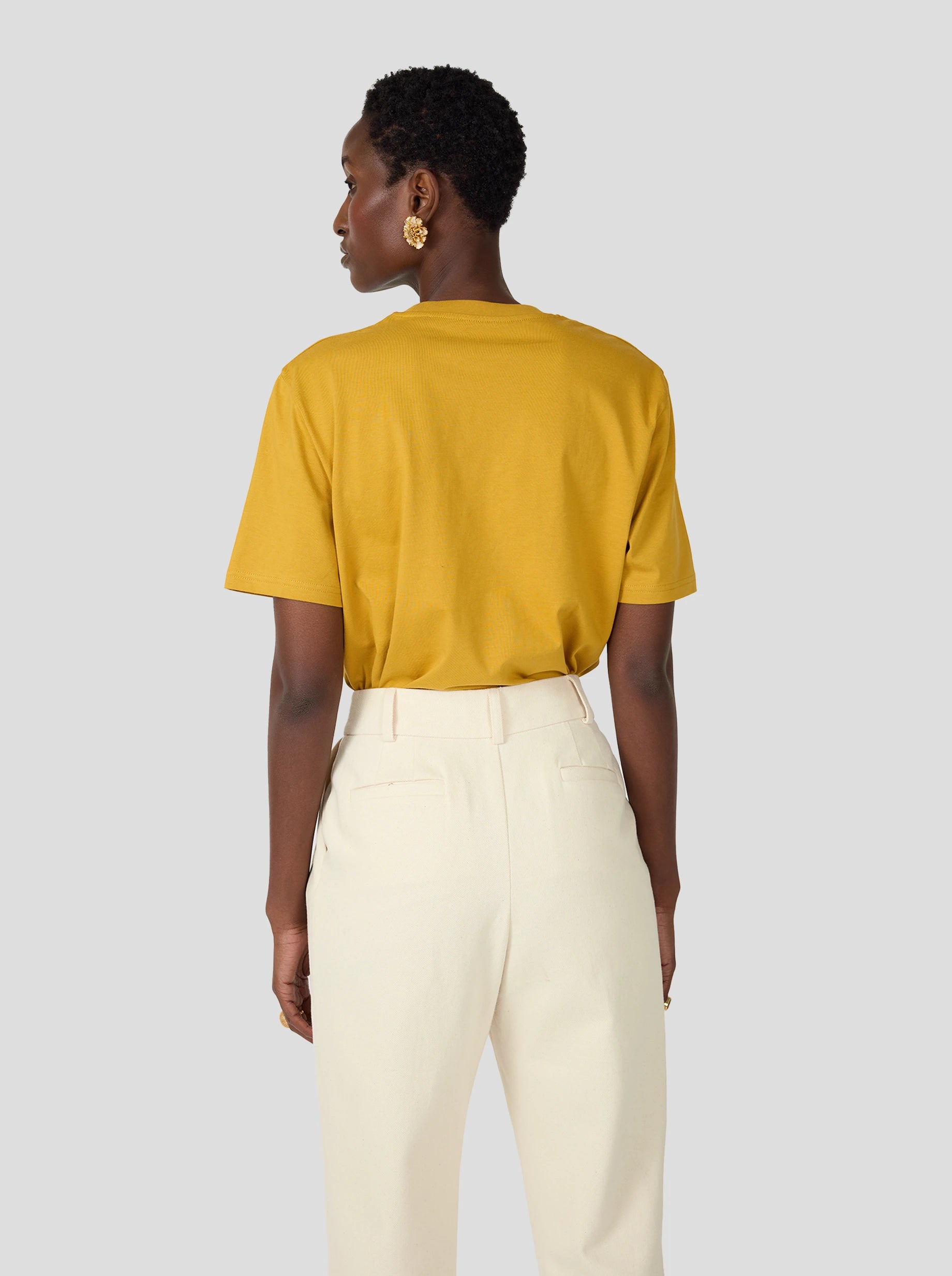 Collectible Unisex T-Shirt in Tobacco with Off-White Heimstone Logo