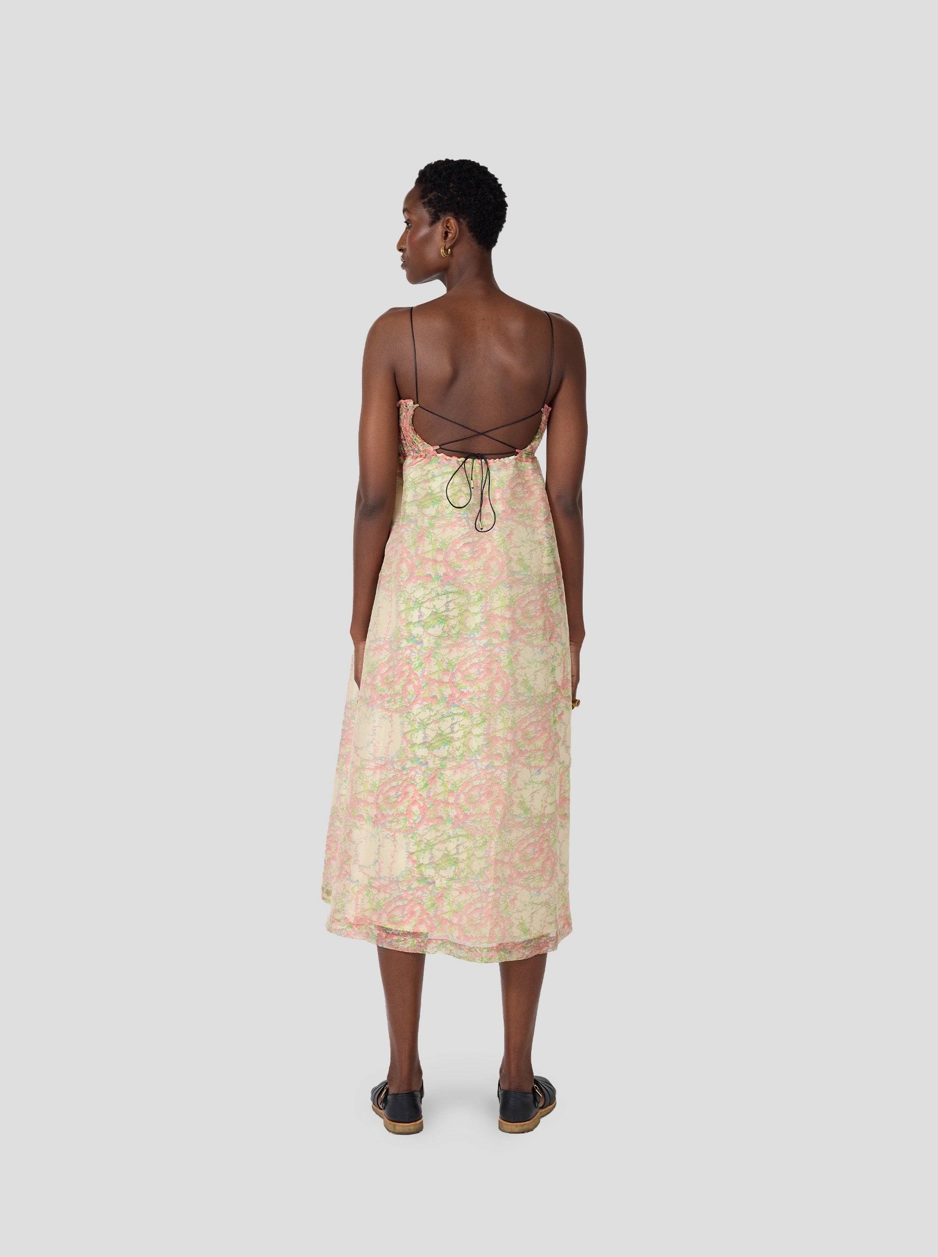 Robe Tamara en imprimé Spray