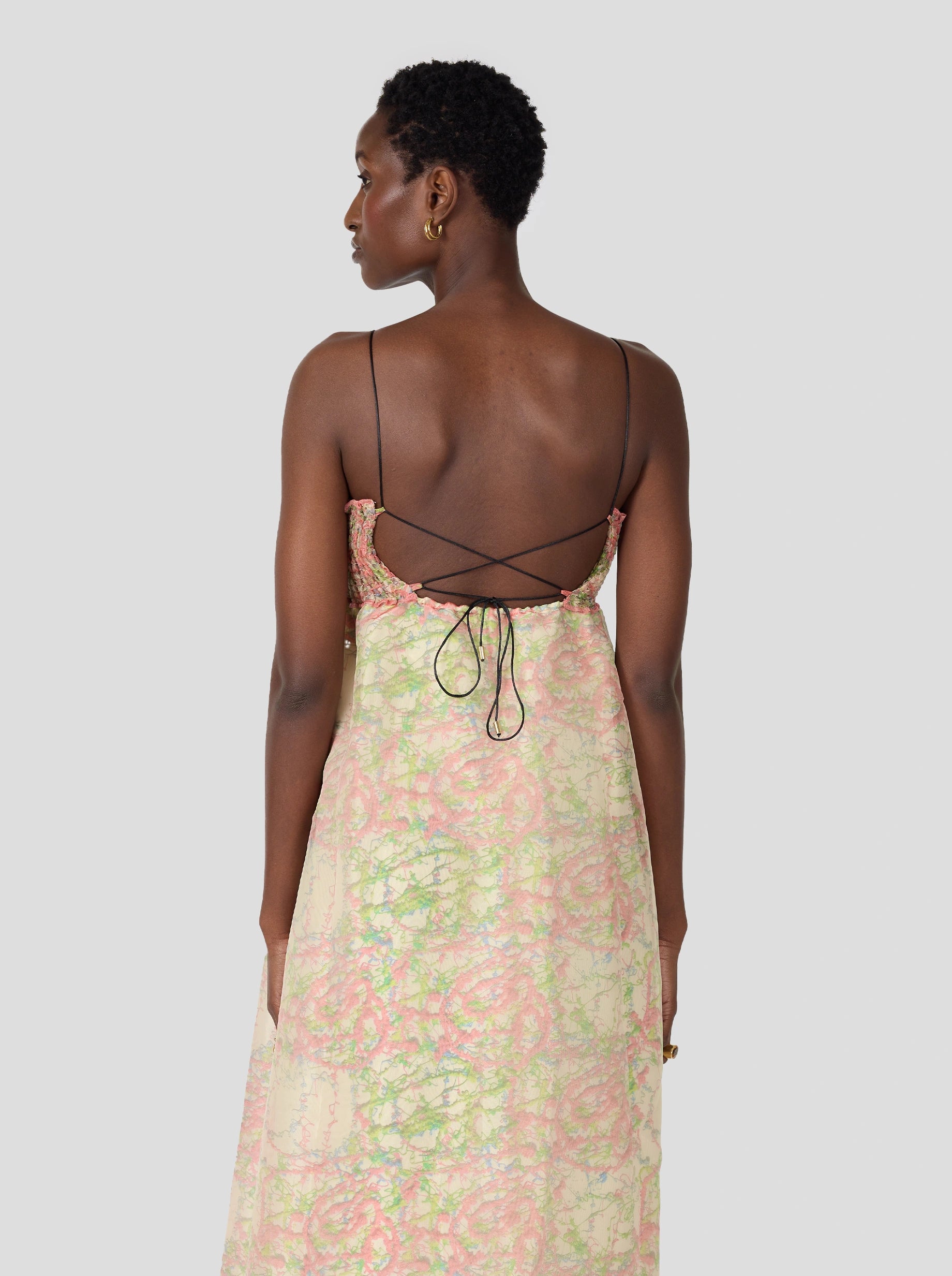 Robe Tamara en imprimé Spray