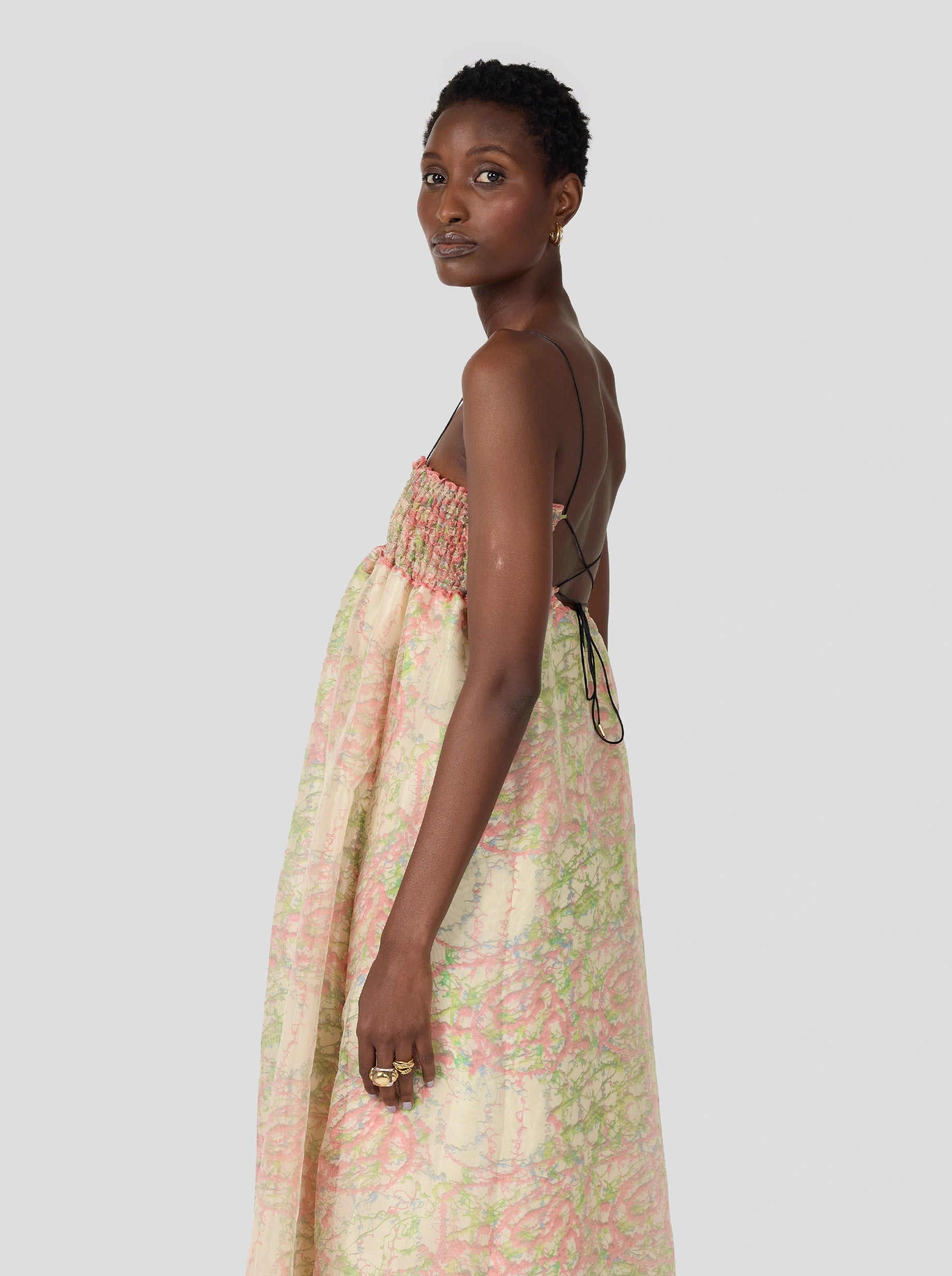 Robe Tamara en imprimé Spray