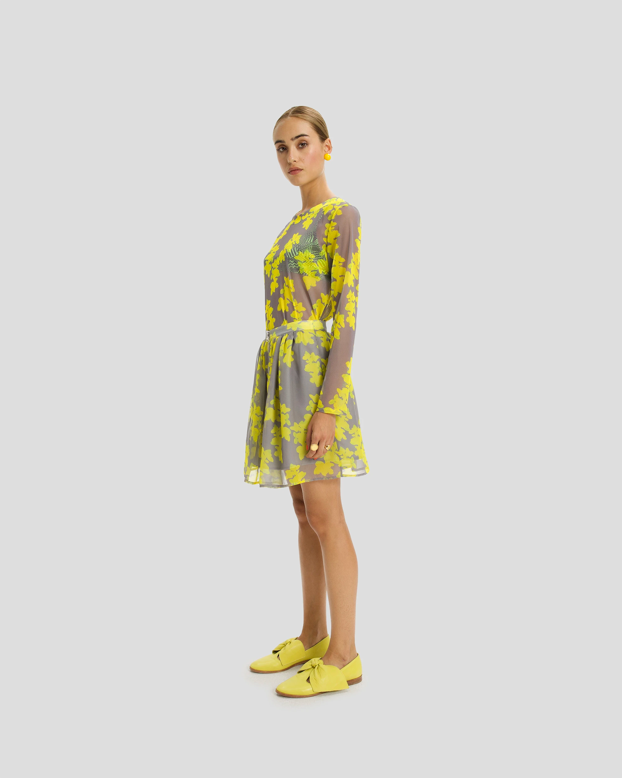 Orso Skirt in Radio Flat Chiffon