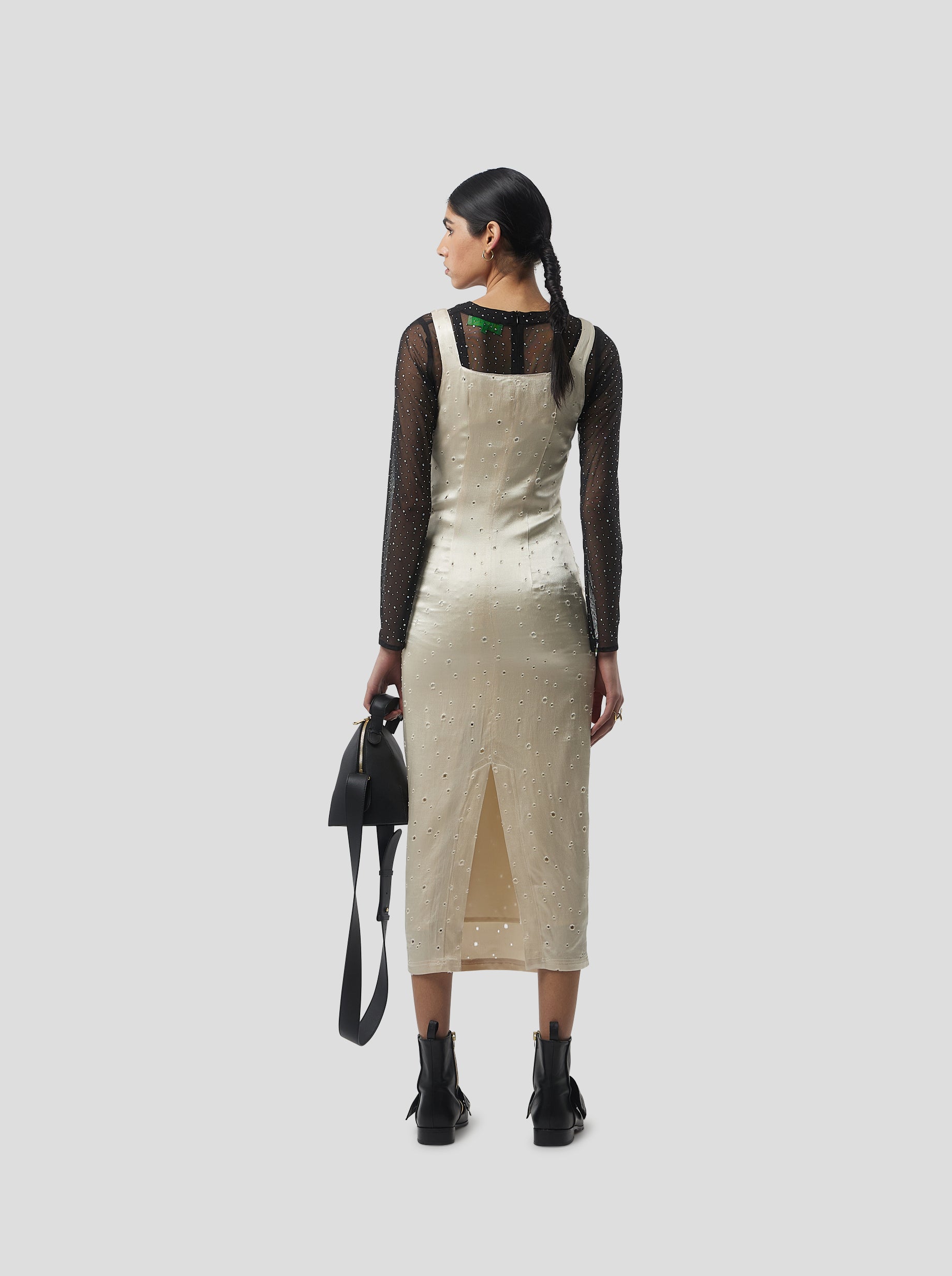 Lynx Dress in Saboté Moon Voile