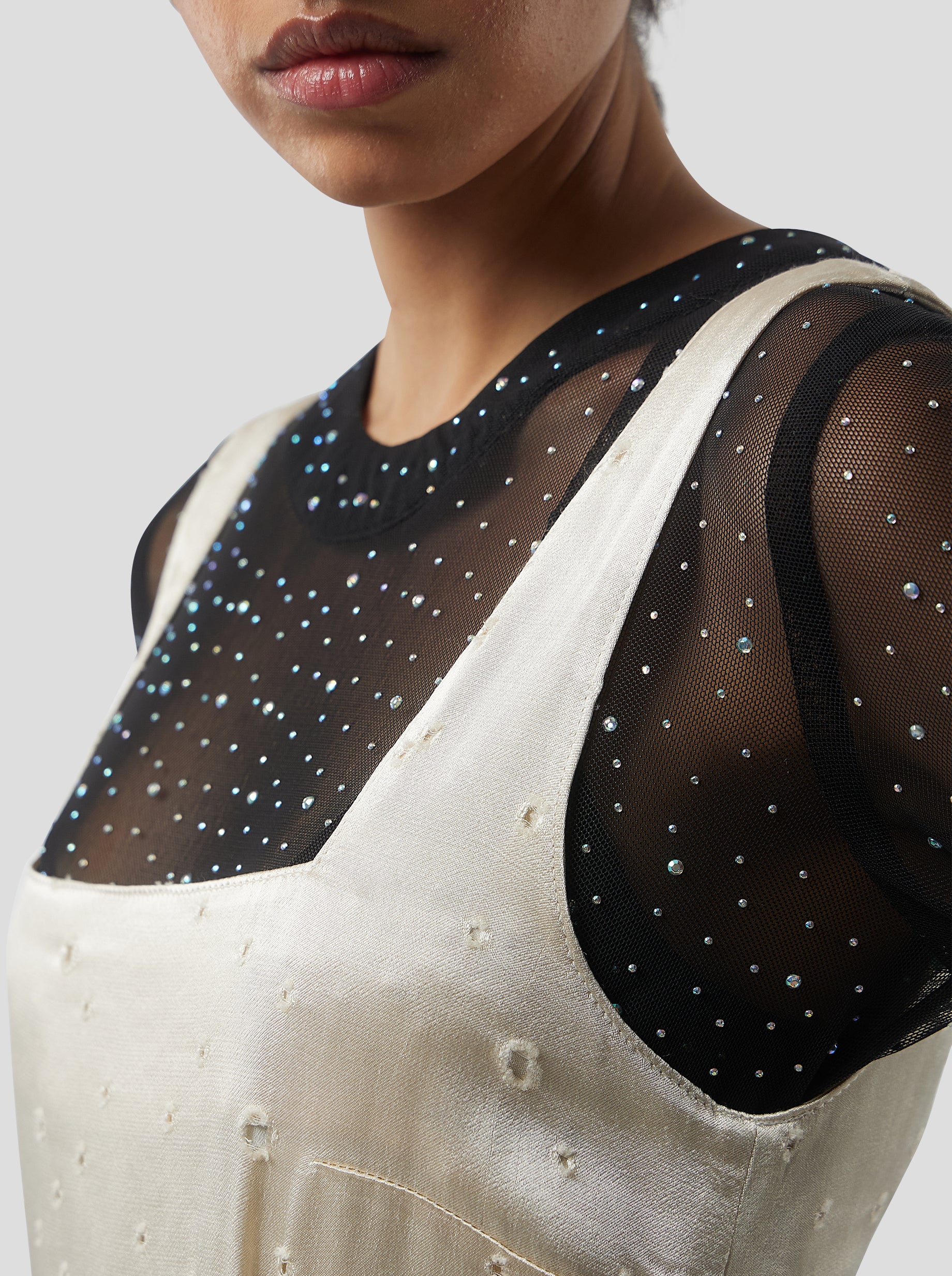 Lynx Dress in Saboté Moon Voile