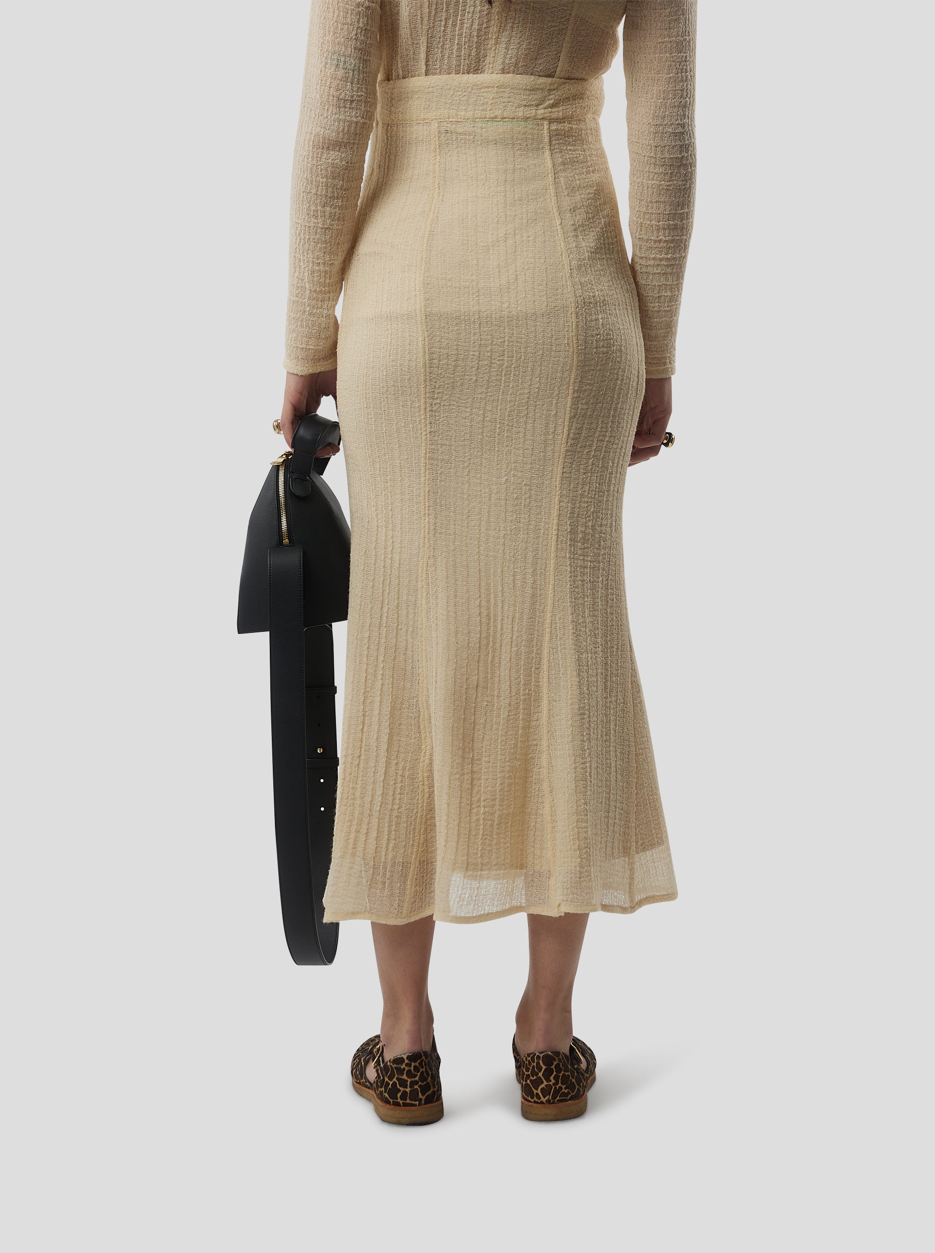 Nas skirt in Sand salted voile