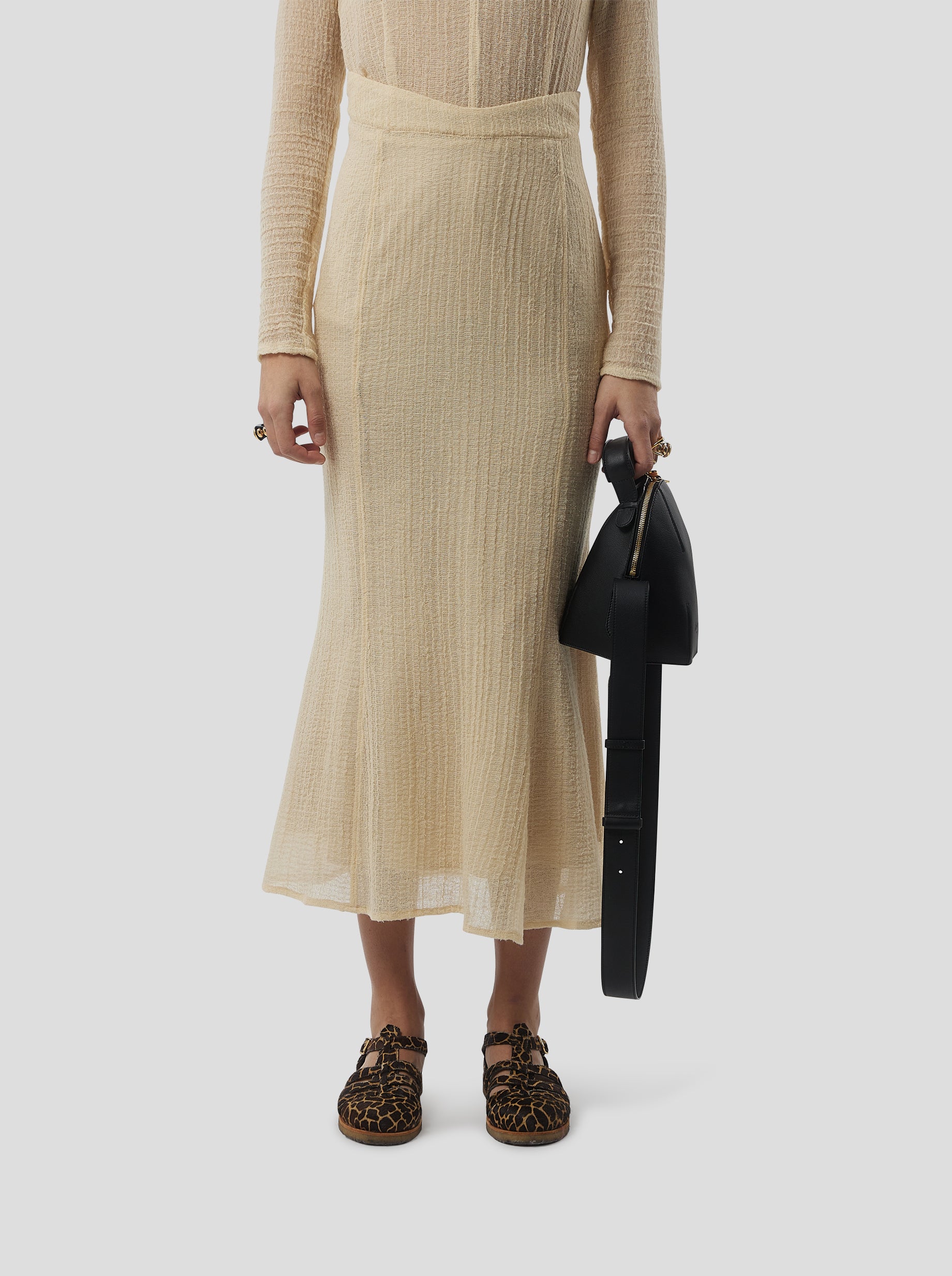 Nas skirt in Sand salted voile