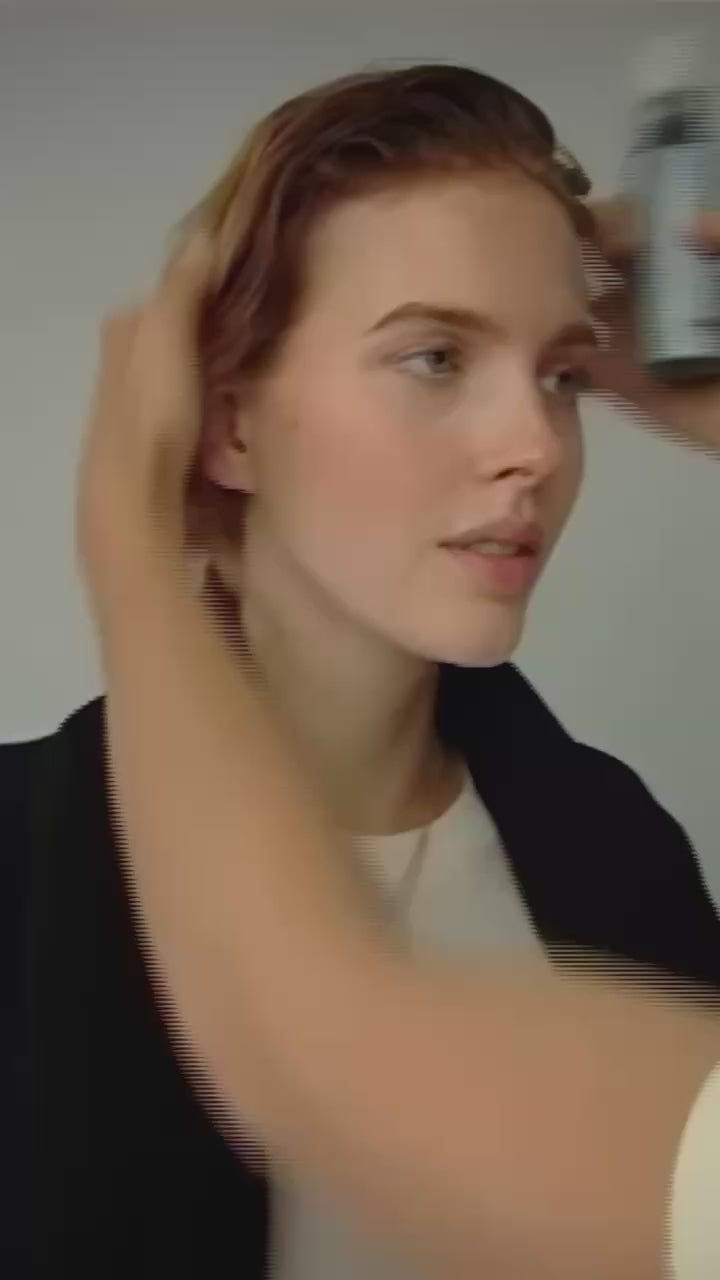 Eren black wool and cashmere