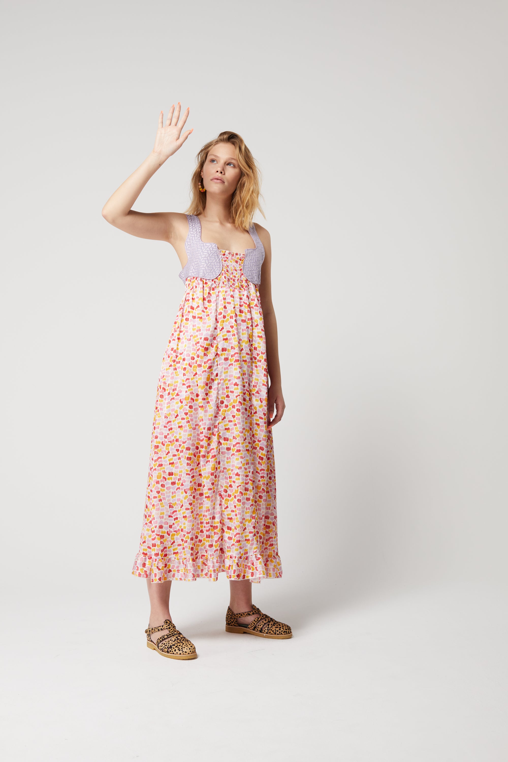 Taïra dress in Palette print