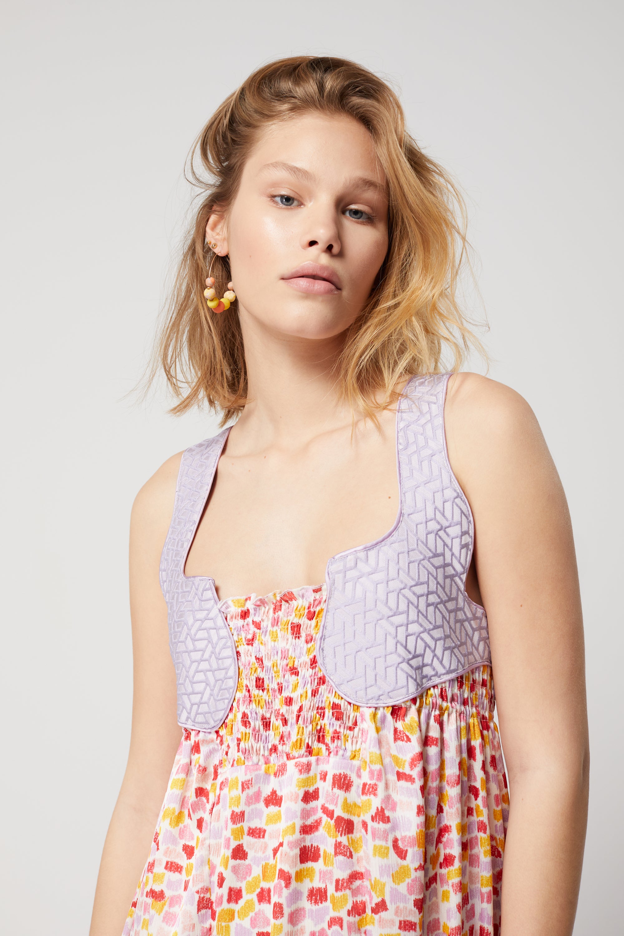 Taïra dress in Palette print