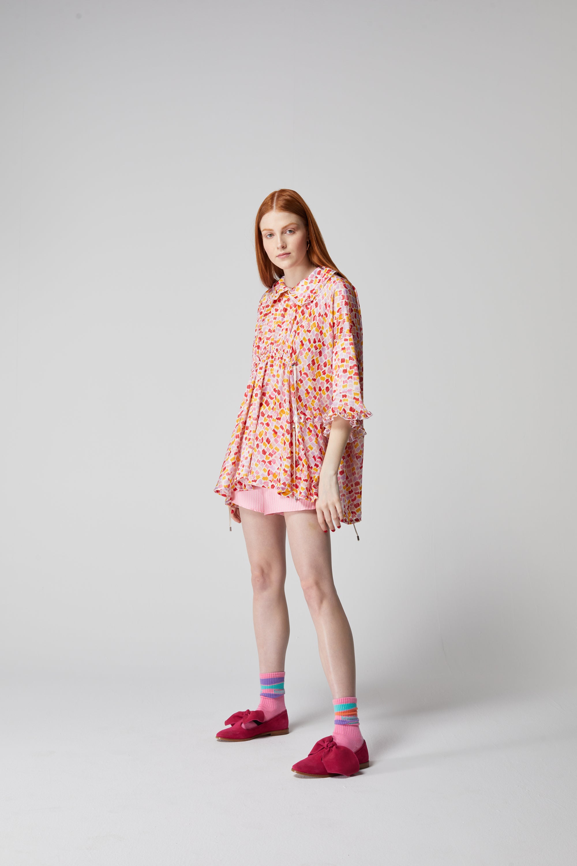 Scarlett blouse in Palette print