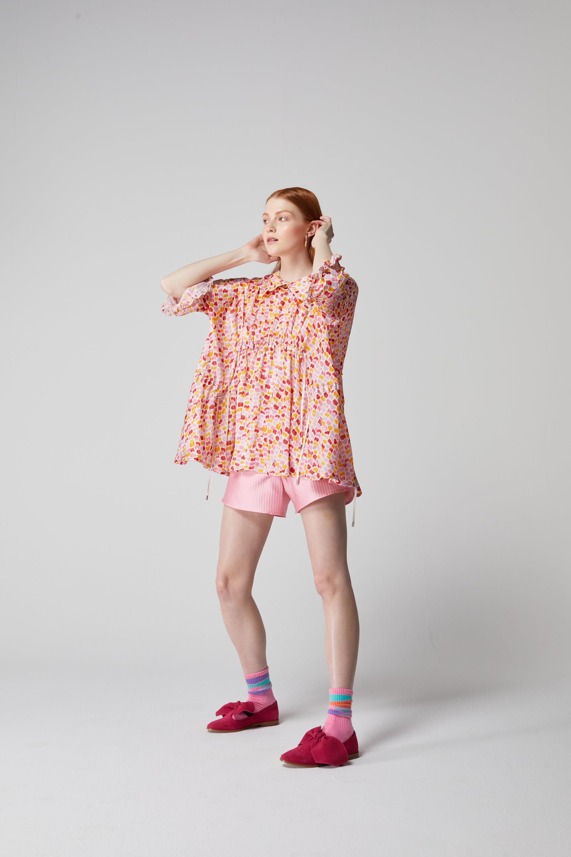 Scarlett blouse in Palette print