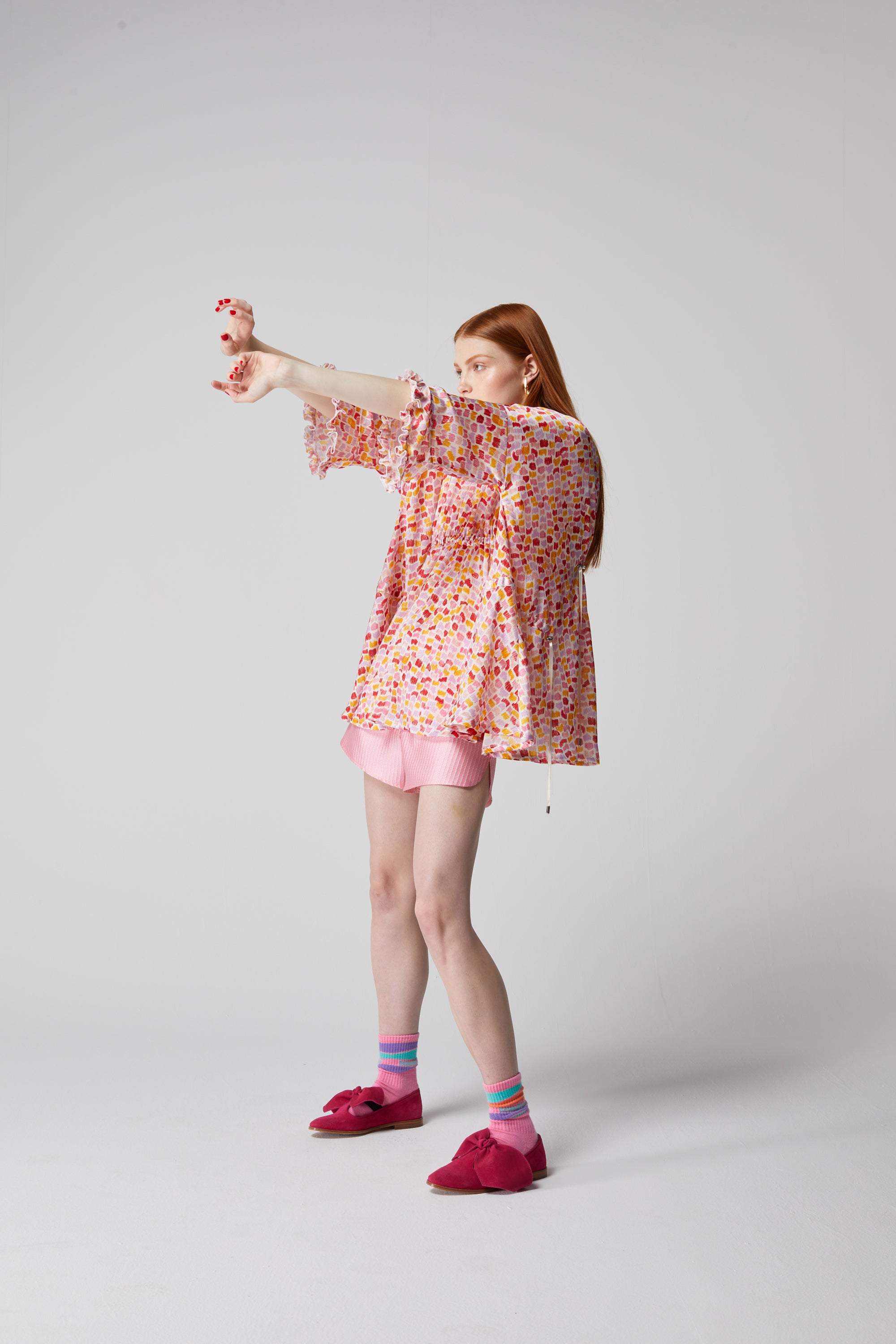 Scarlett blouse in Palette print