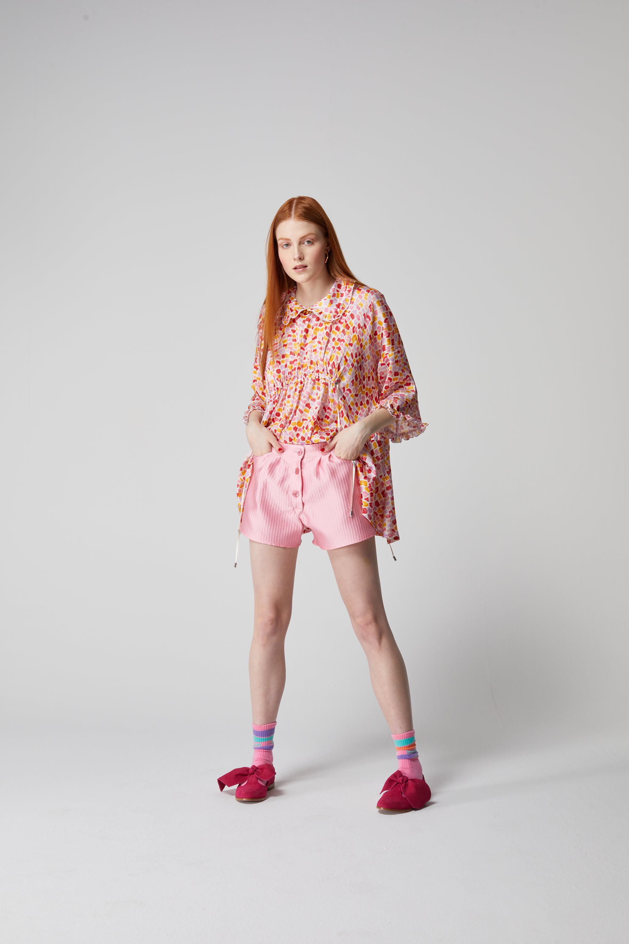 Scarlett blouse in Palette print