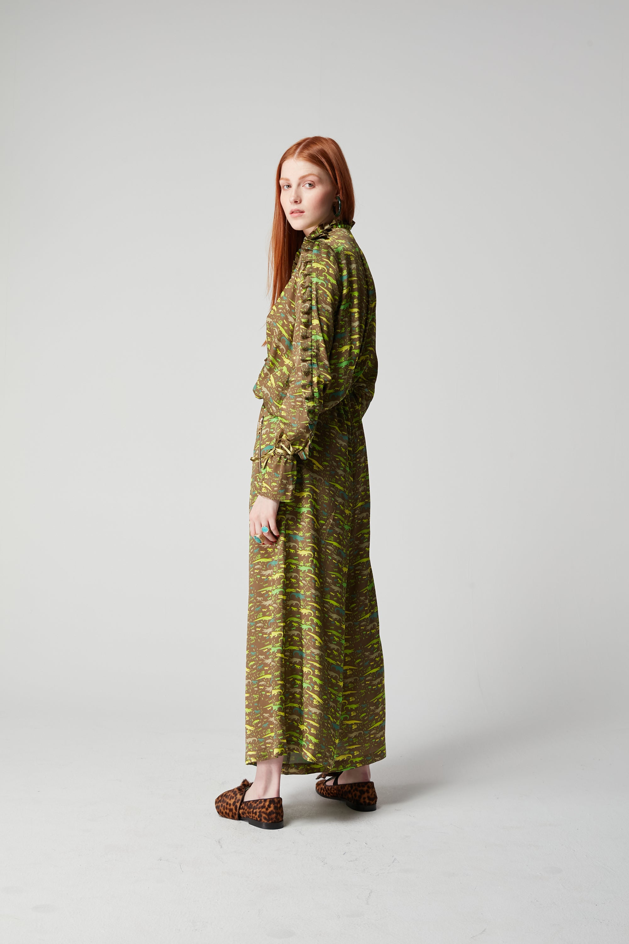 Gil jumpsuit in Eat Your Greens print