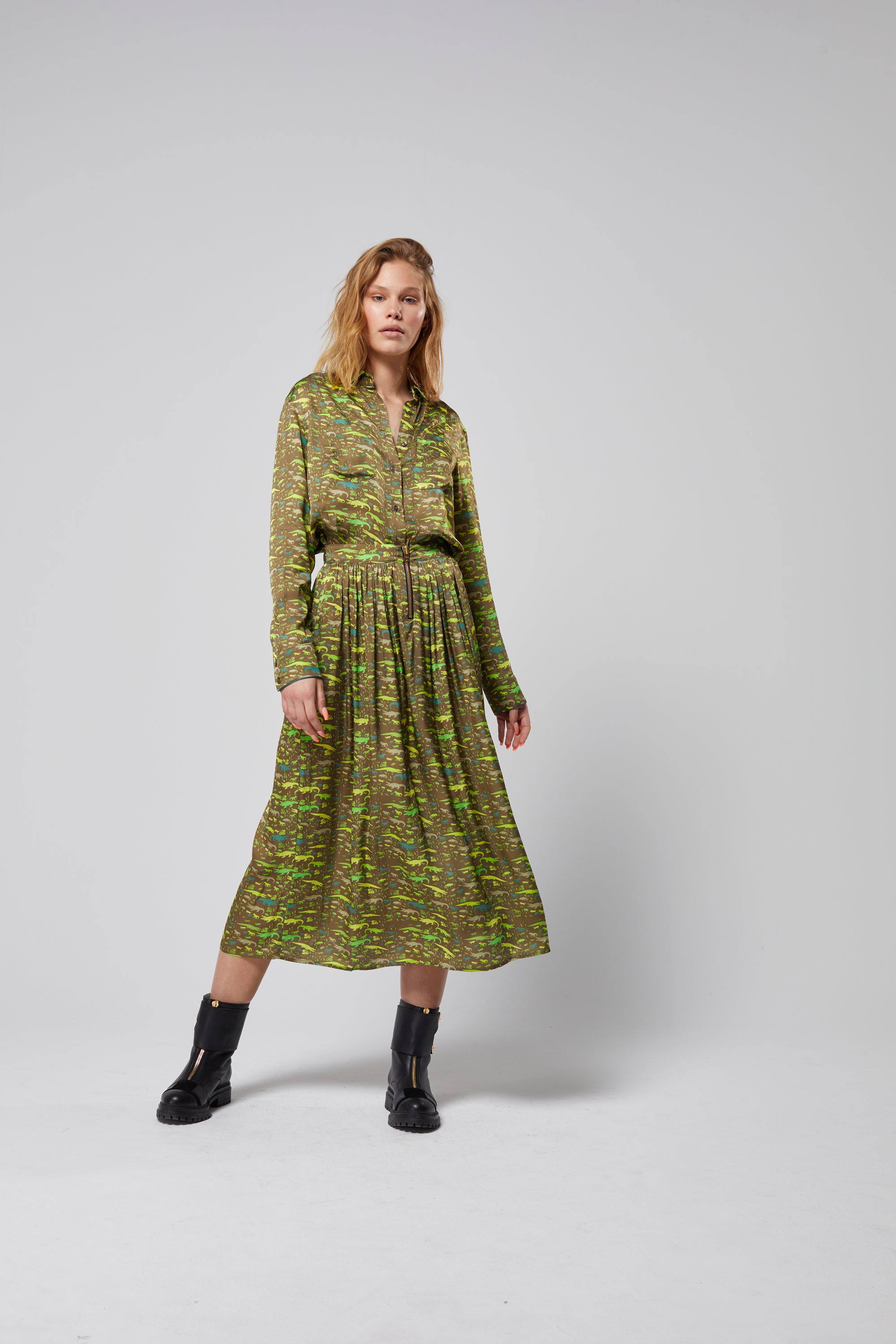 Orso skirt in Eat Your Greens print