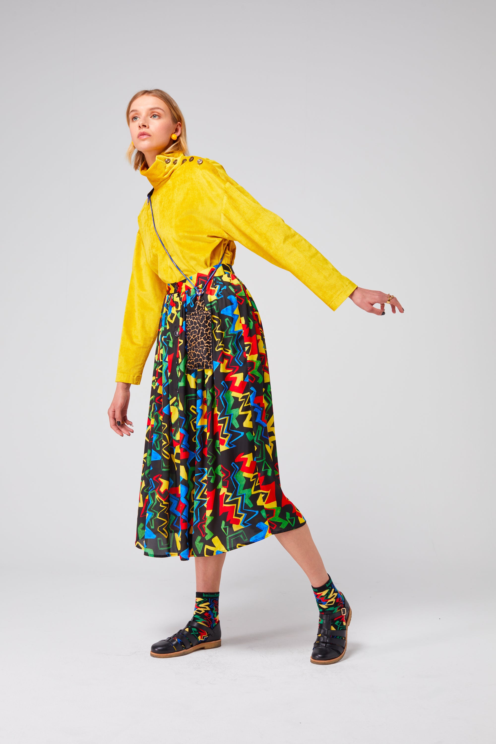 Orso skirt in Electric print