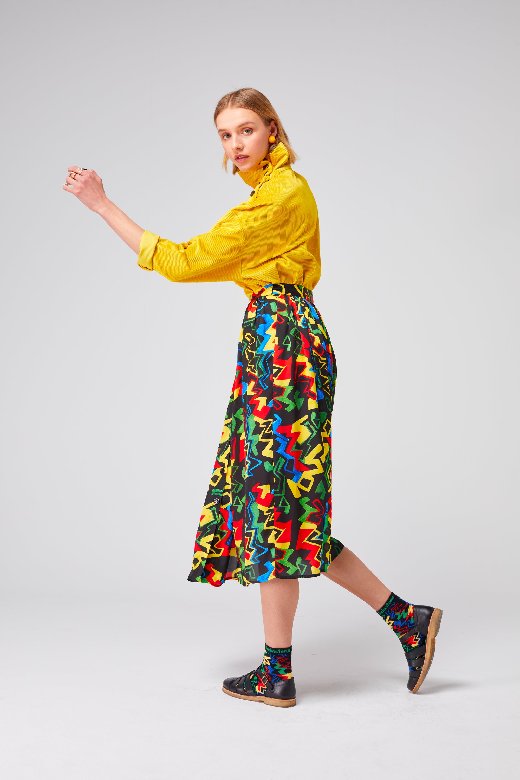 Orso skirt in Electric print