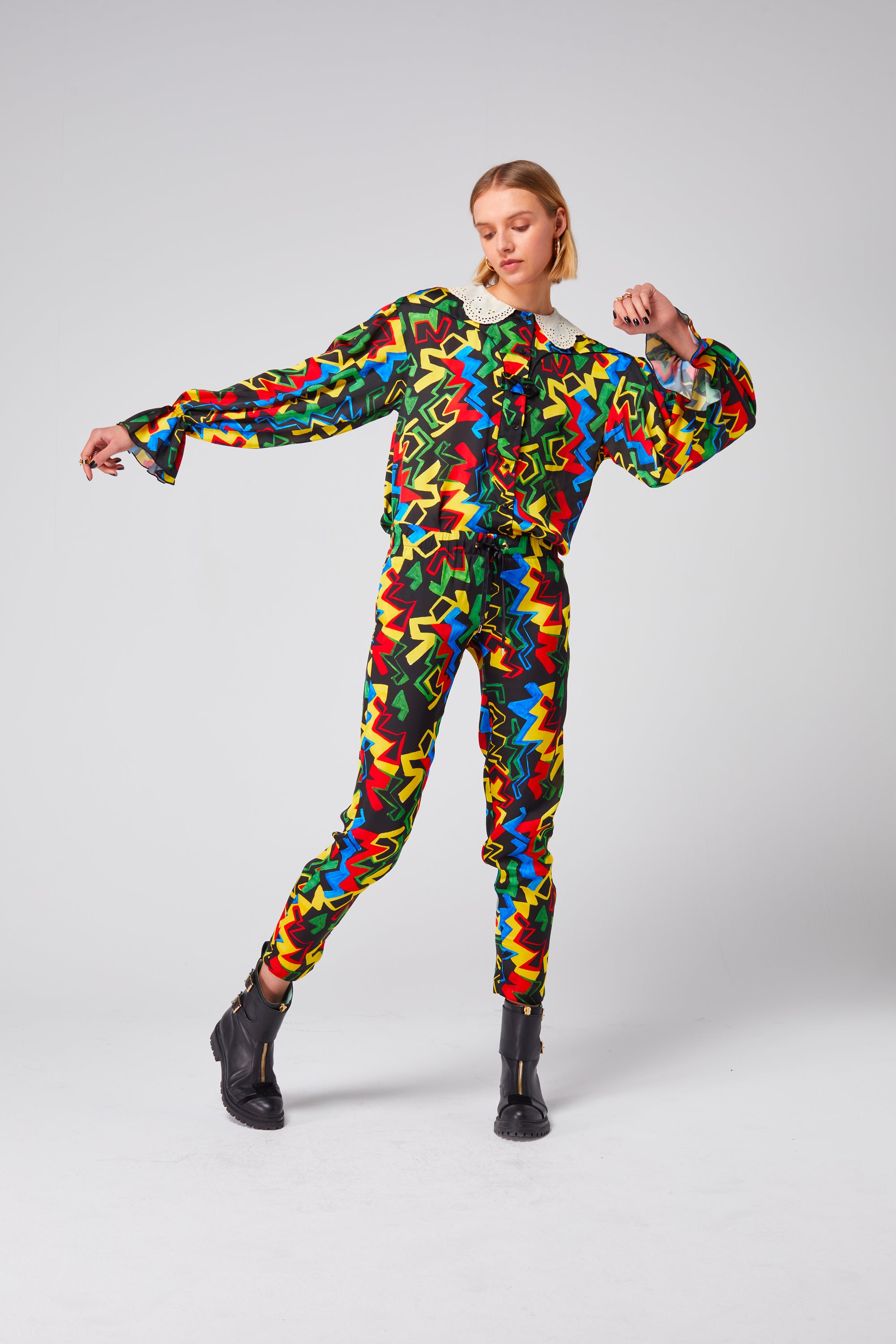 Melchior pants in Electric print