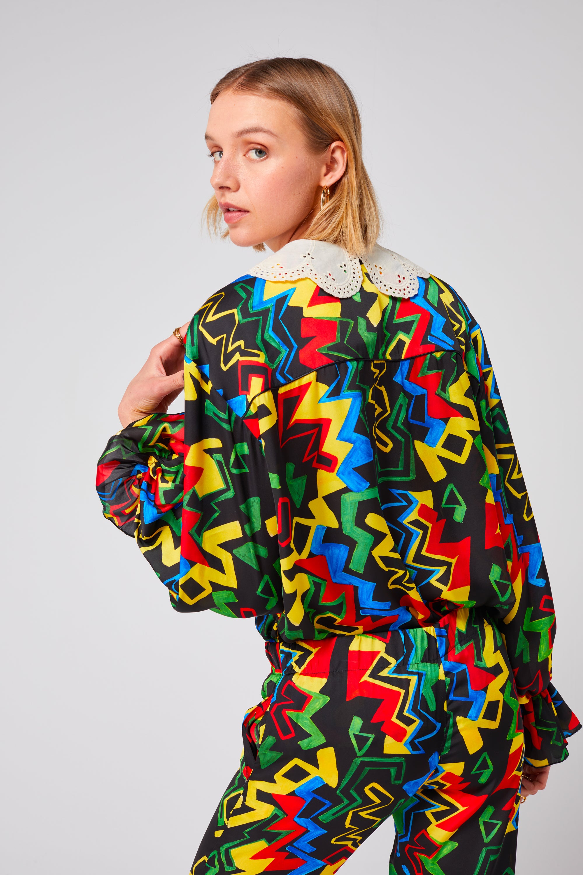 Trigalière shirt in Electric print