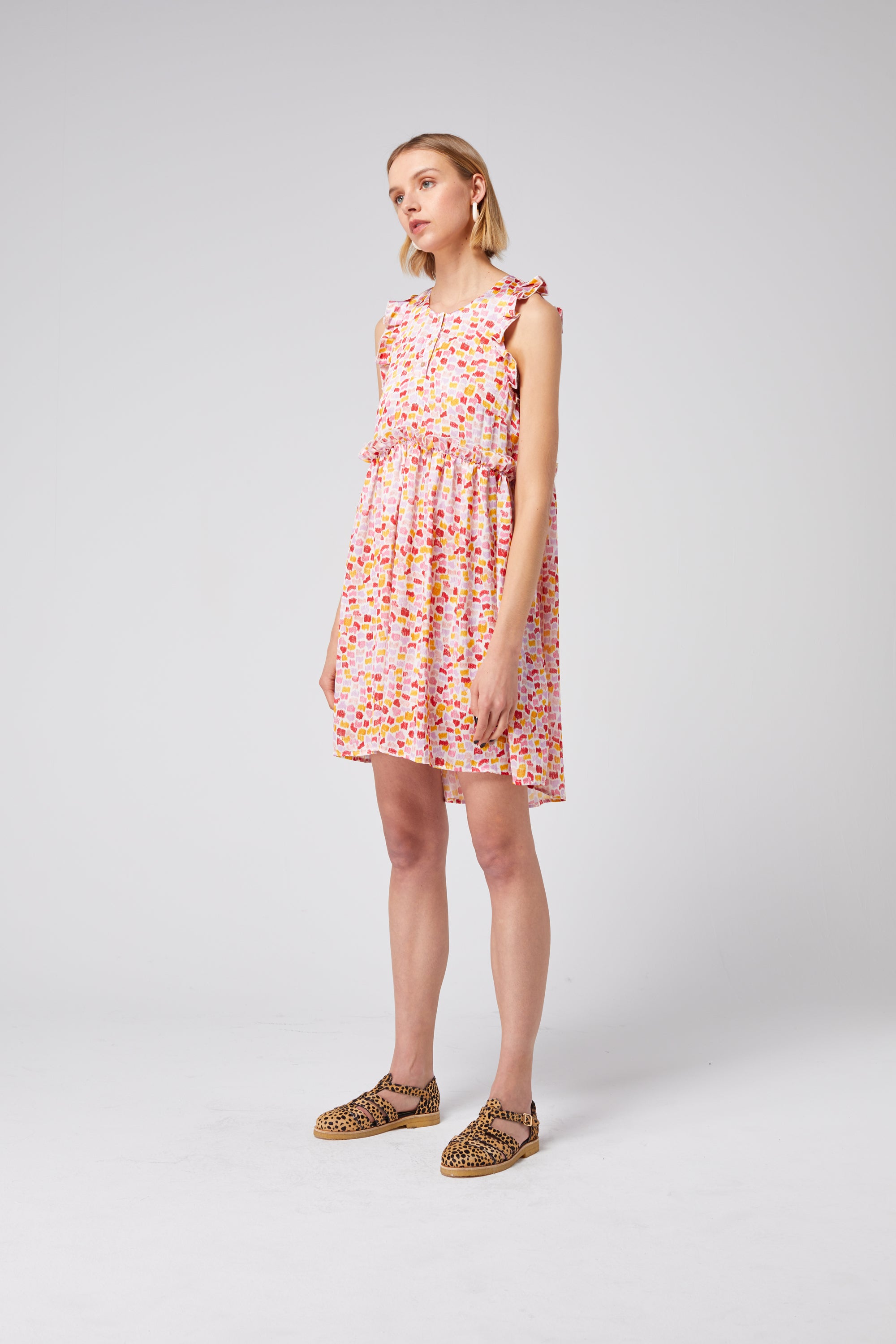 Kaya dress in Palette print