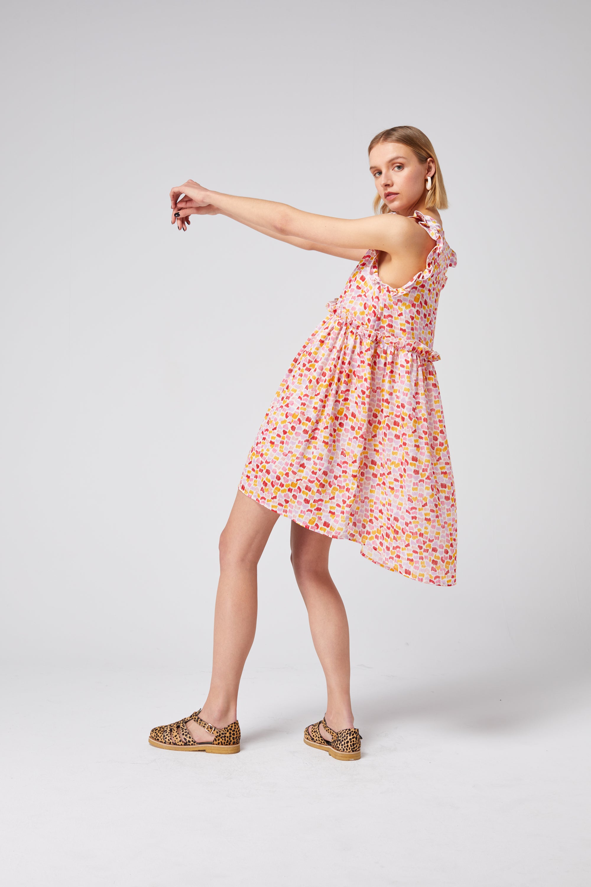 Kaya dress in Palette print