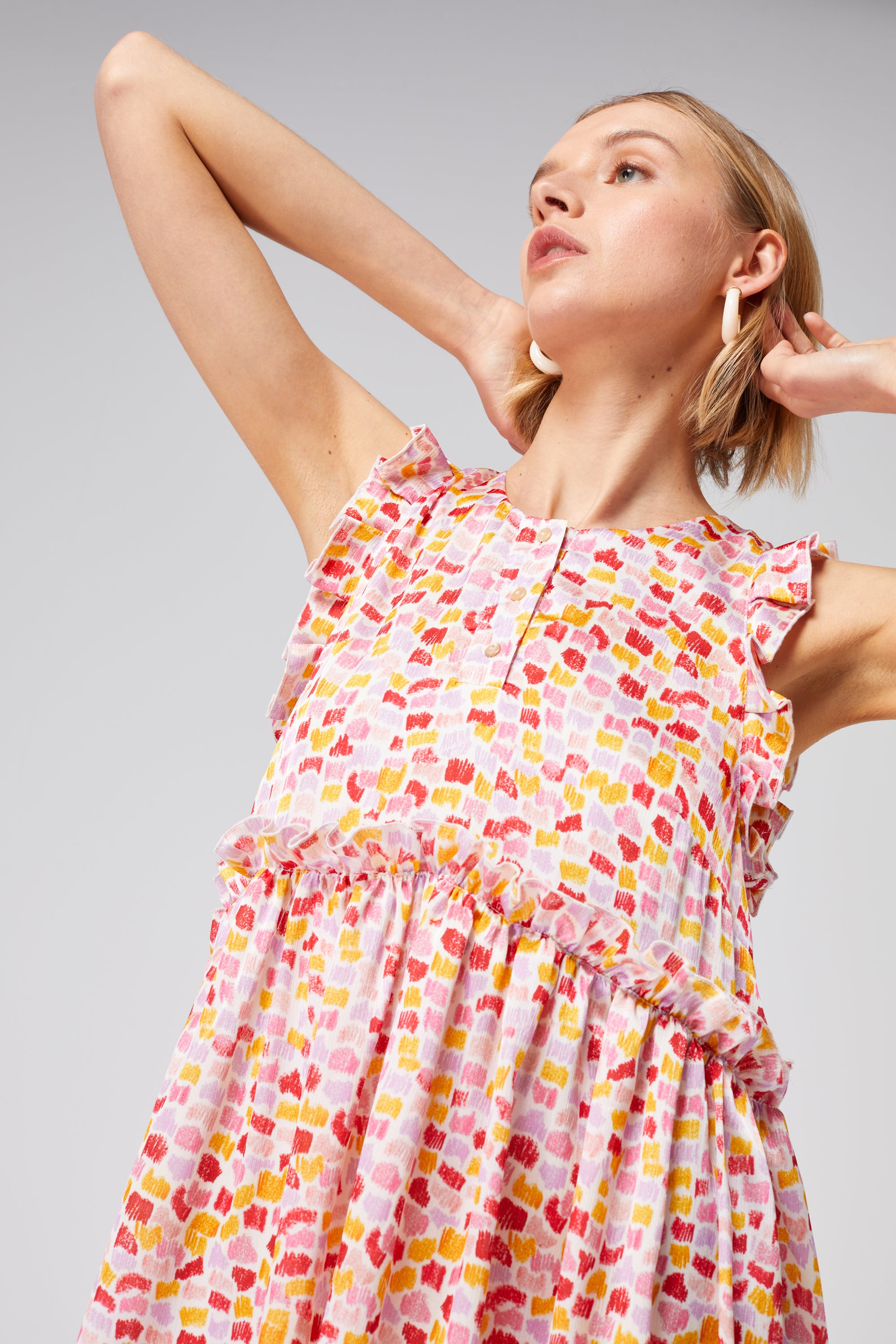 Kaya dress in Palette print