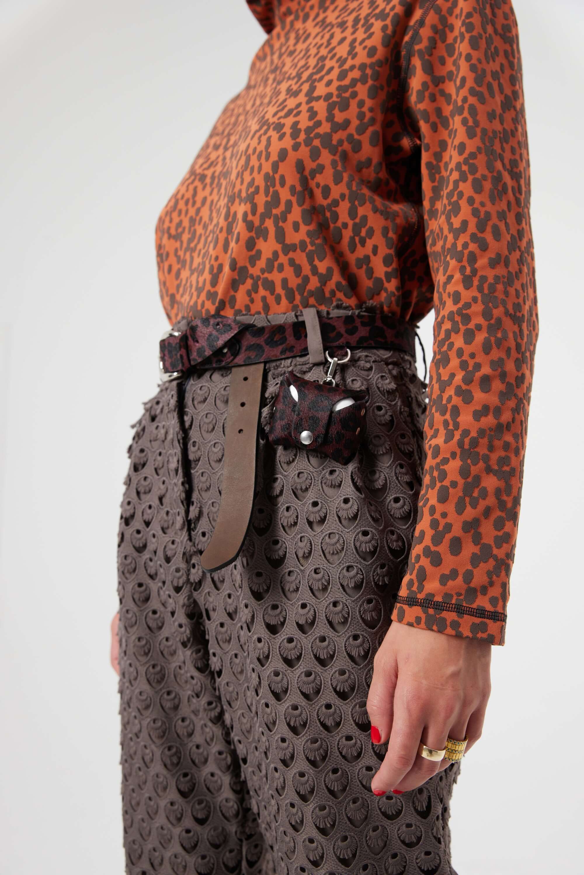Gabriel pants in Charbon lace