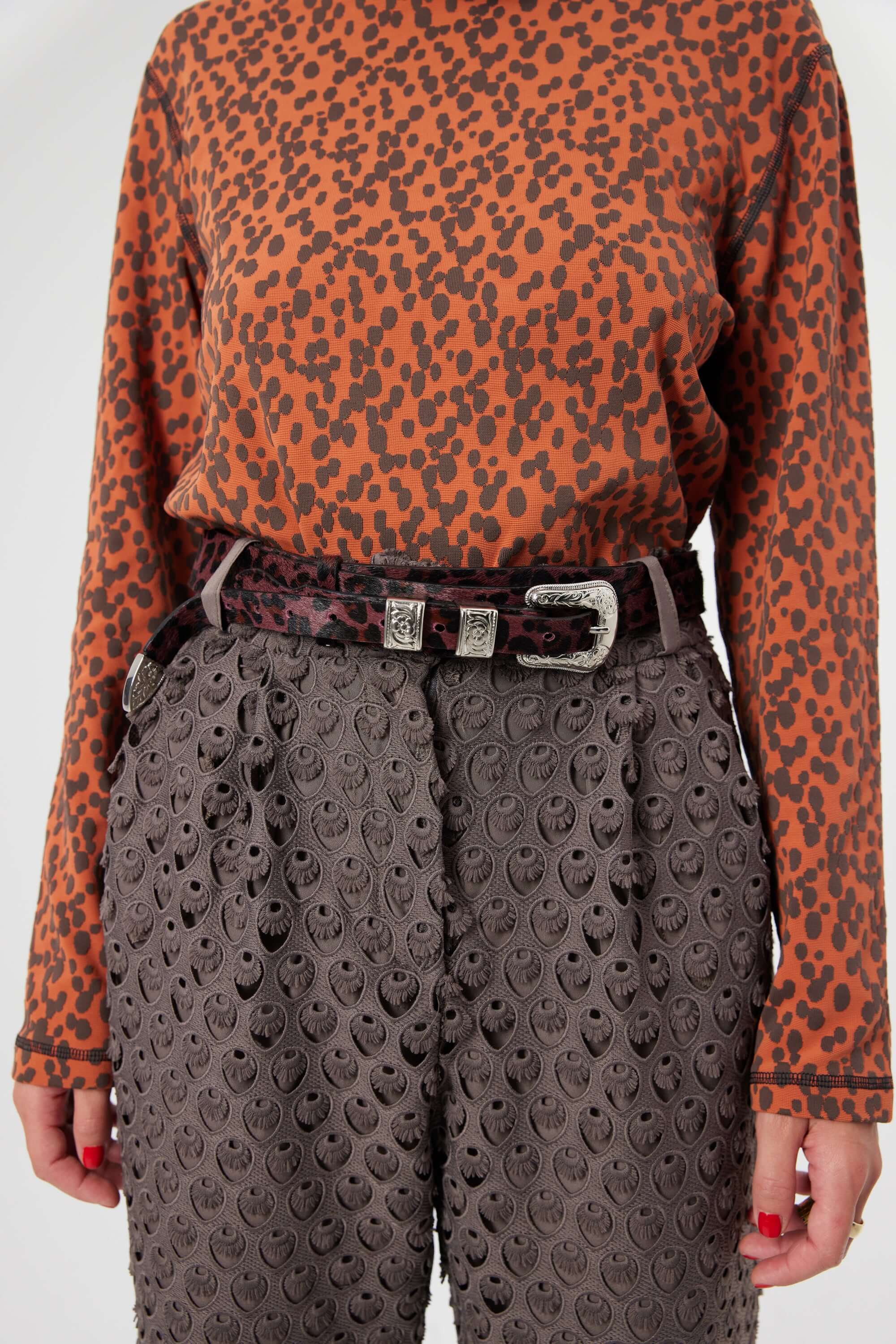 Gabriel pants in Charbon lace