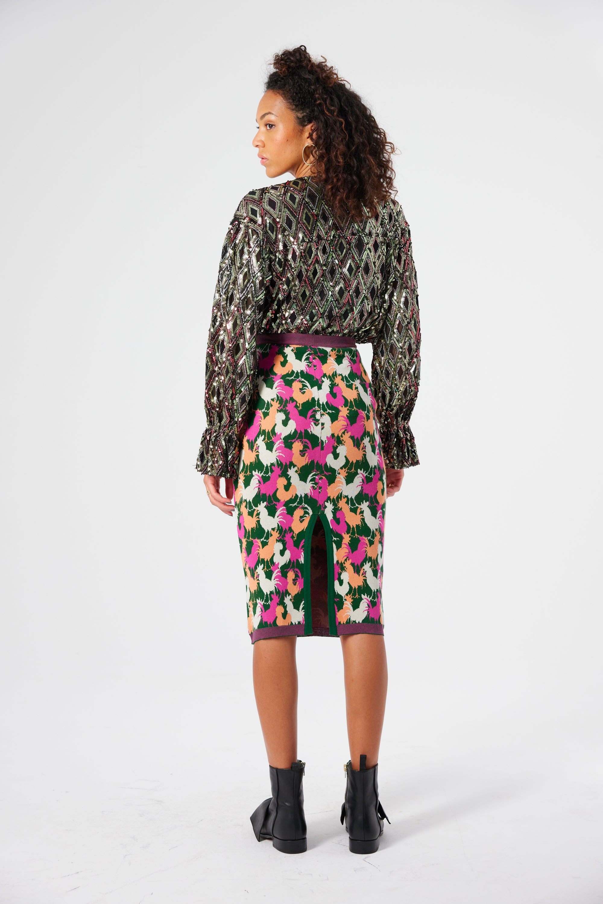 Trigalière shirt in Jazz sequin