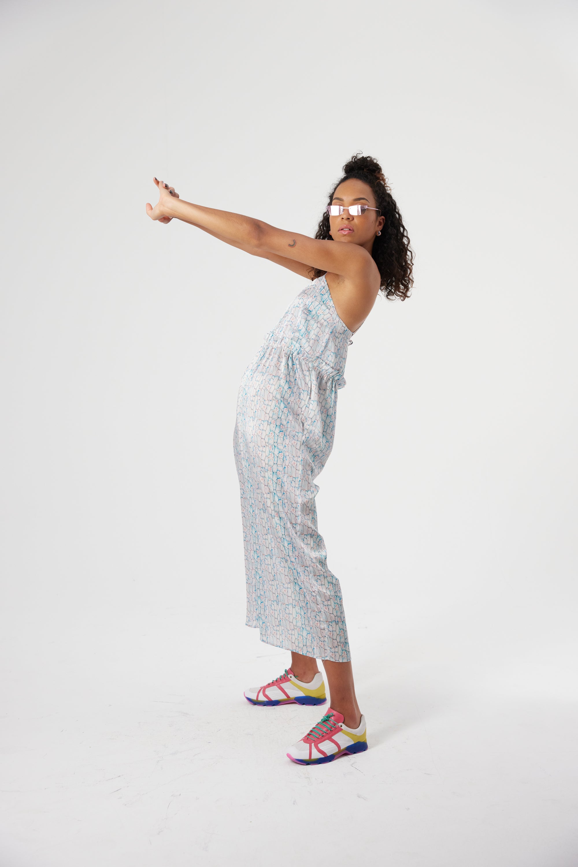 Lottie jumpsuit in Lagoon print