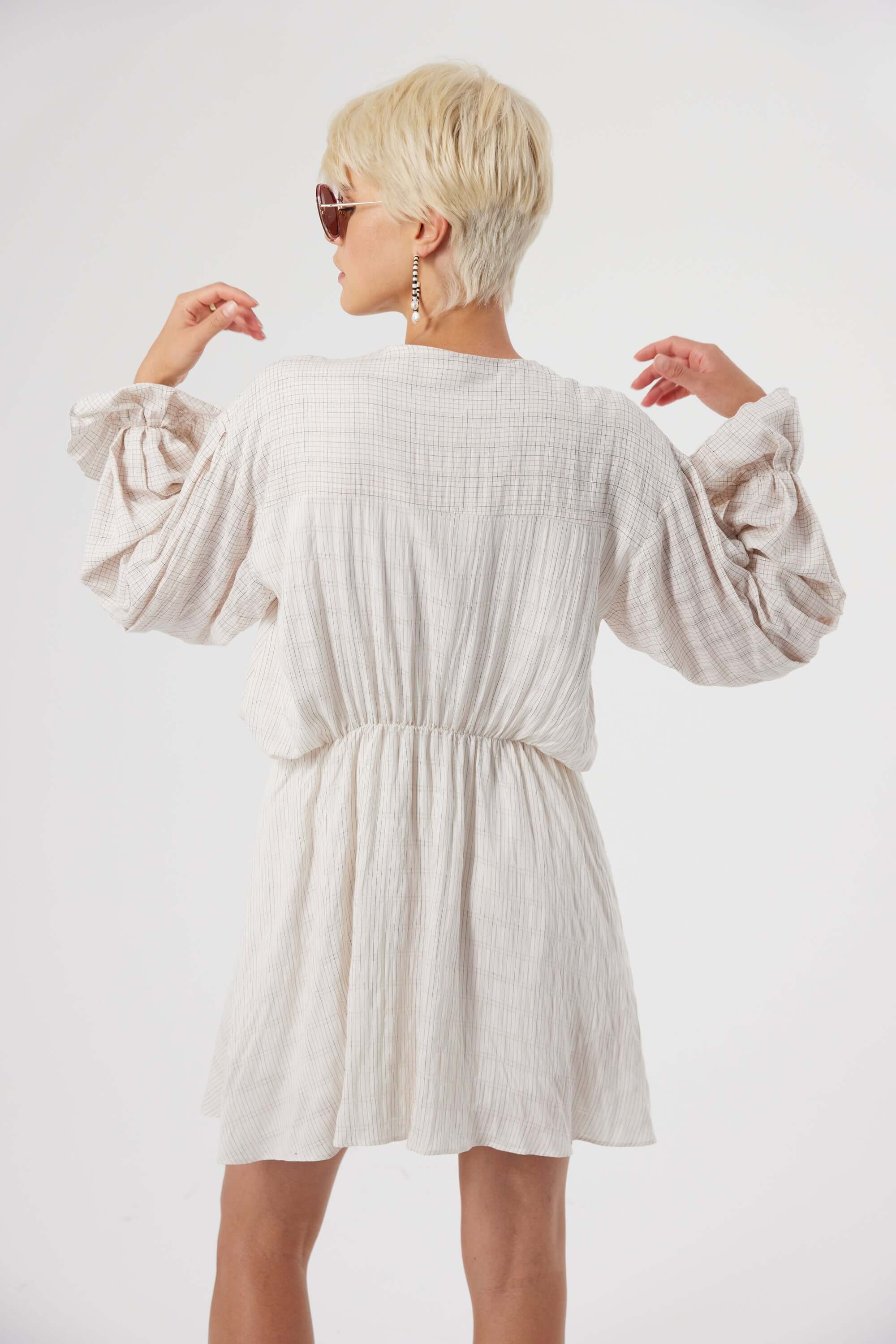 Trigalière dress in Blues weave | Heimstone