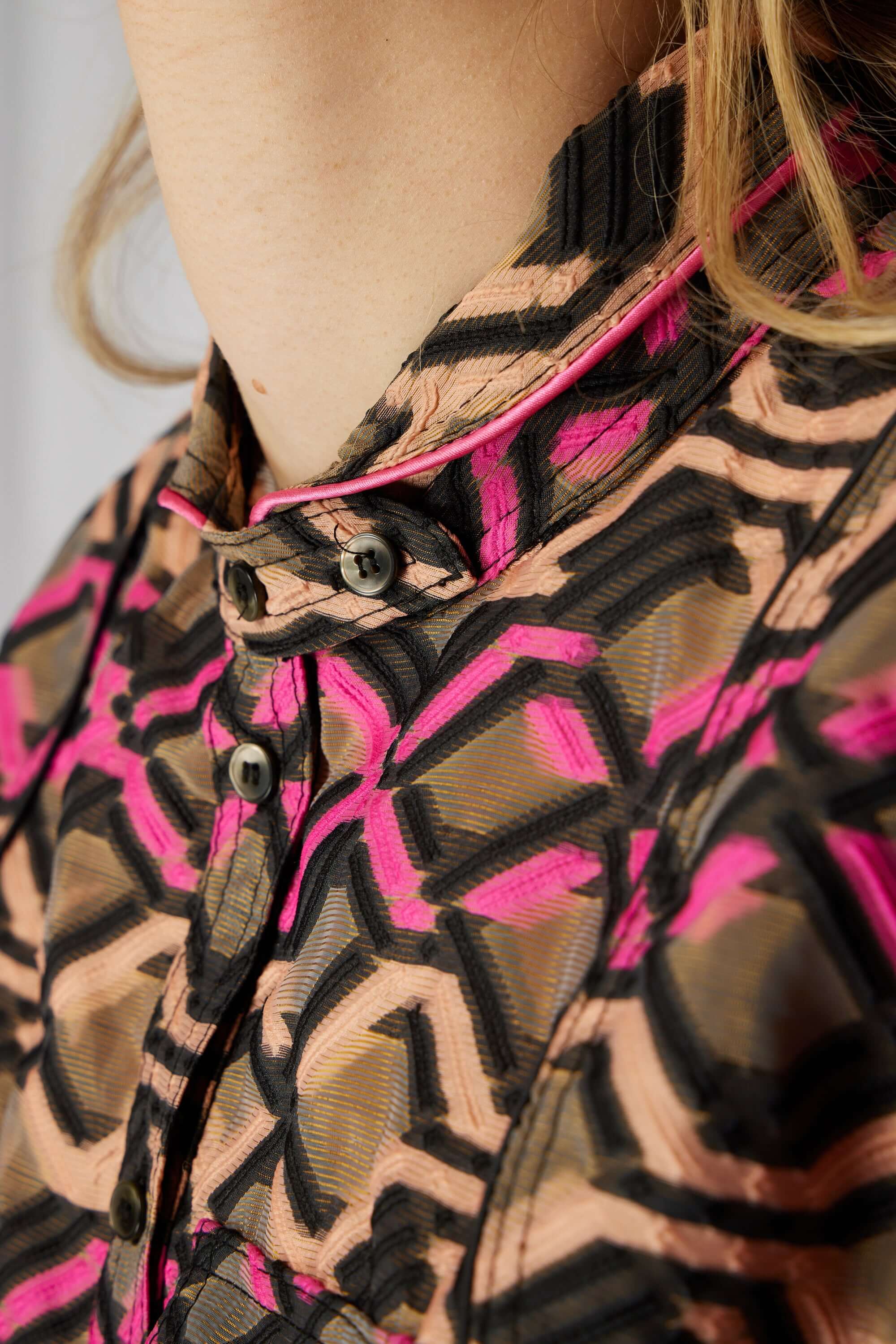 Tokyo shirt in Organza embroidery Matrix