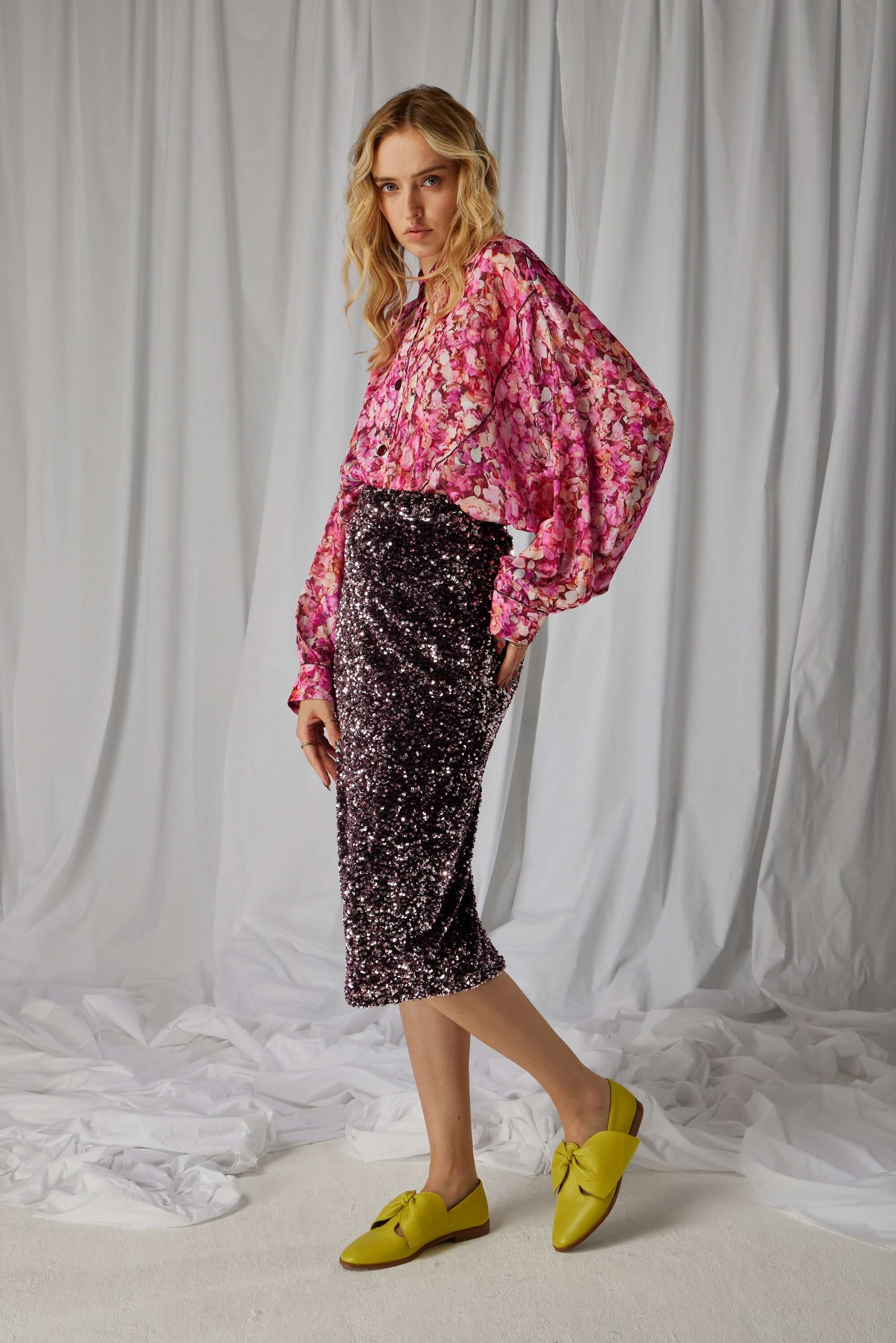 Fox skirt in Constellations Sequins