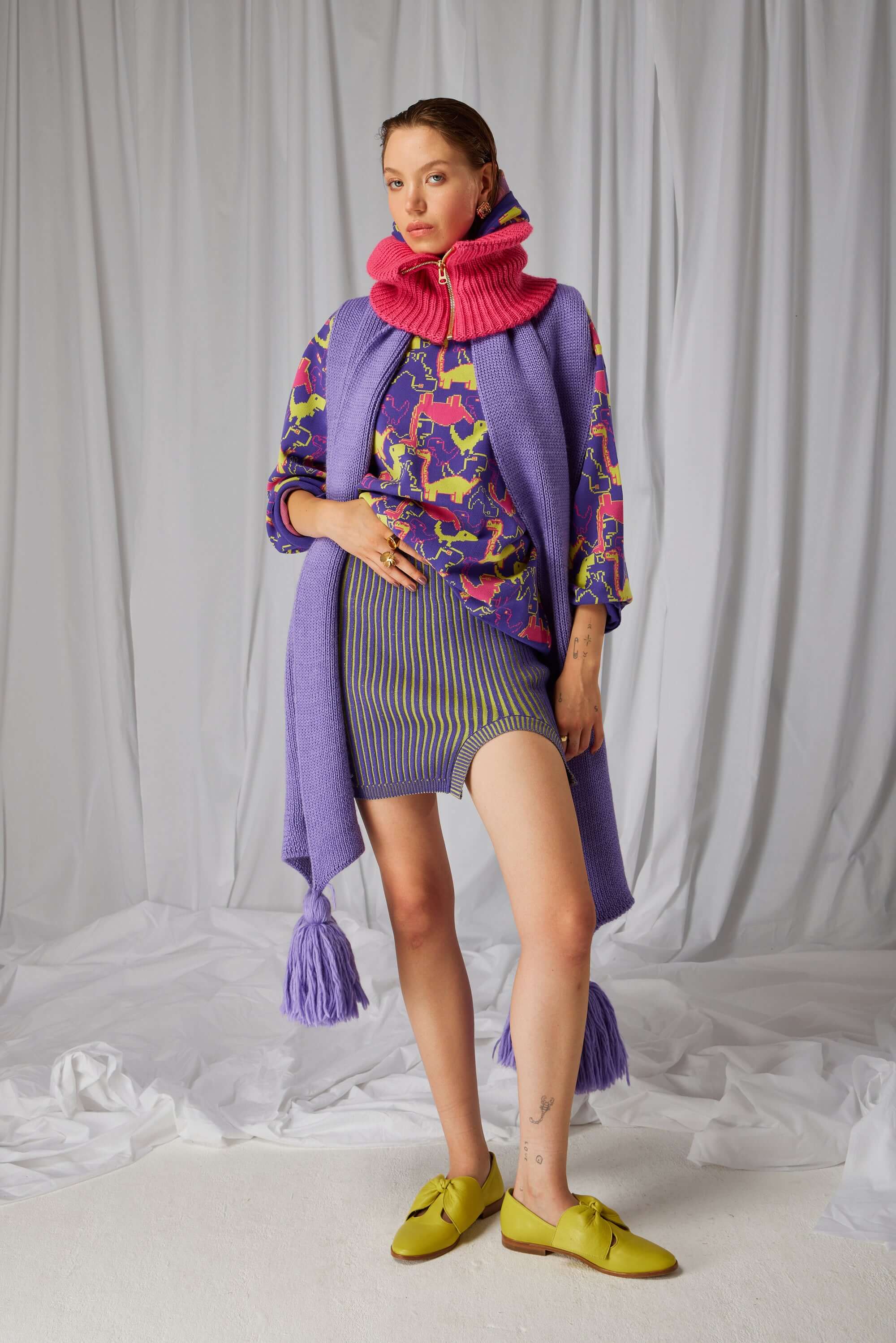 Gigi skirt in Kaleidoscope knit