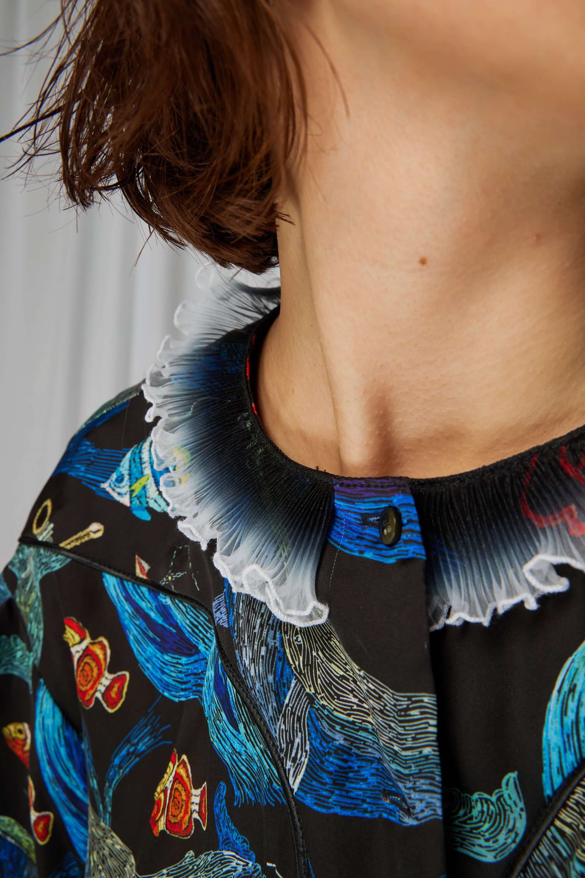 Trigalière shirt in Storm print