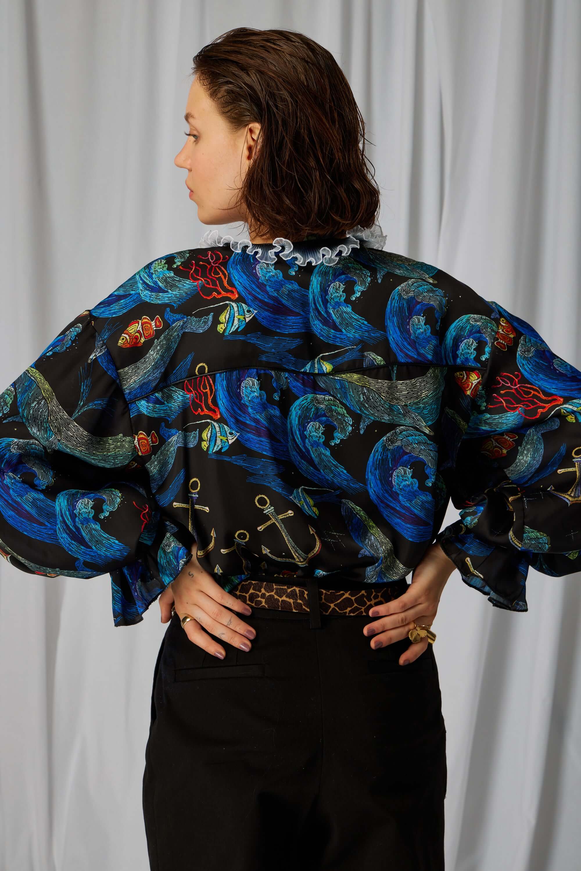 Trigalière shirt in Storm print