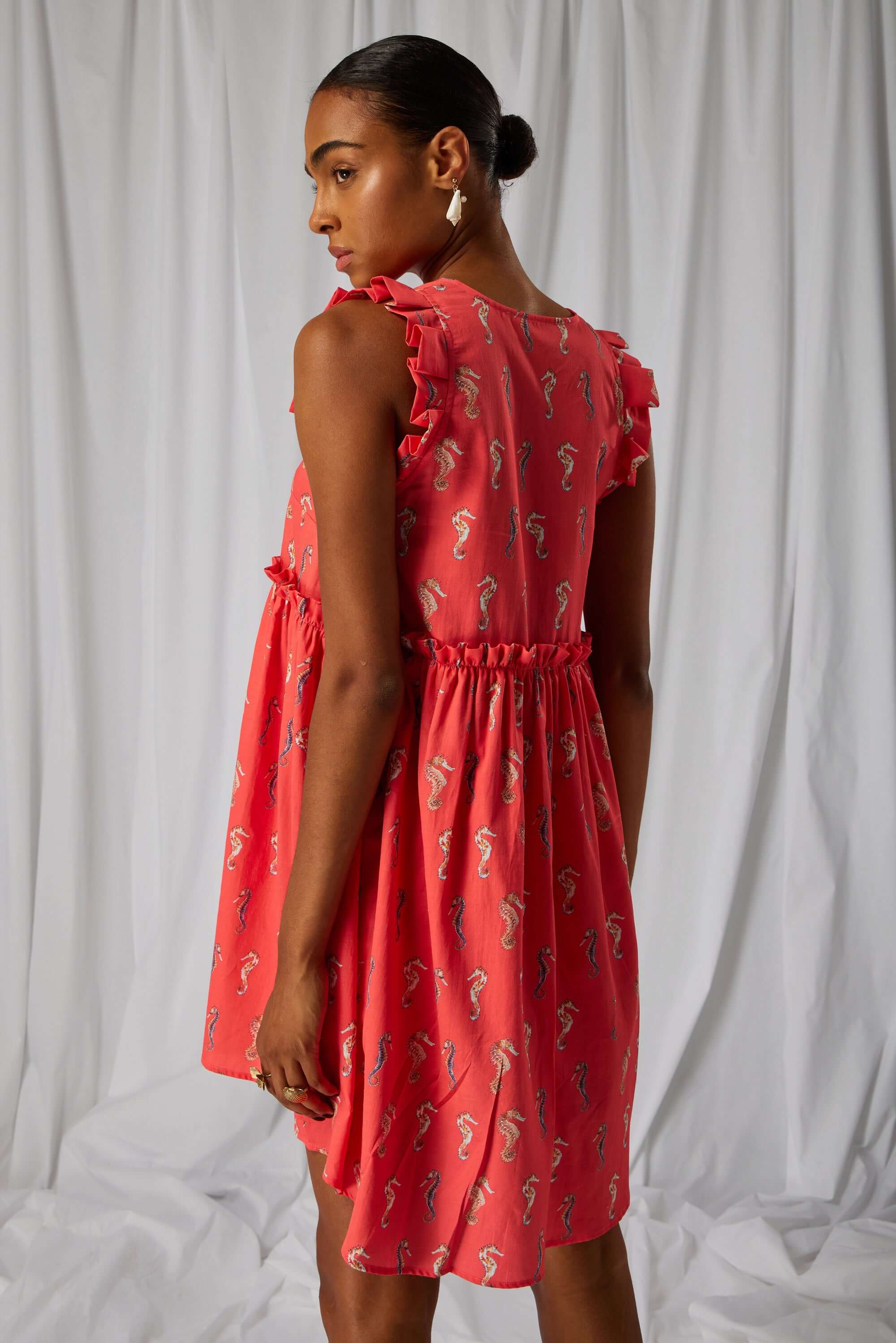 Robe Kaya en imprimé Gravure