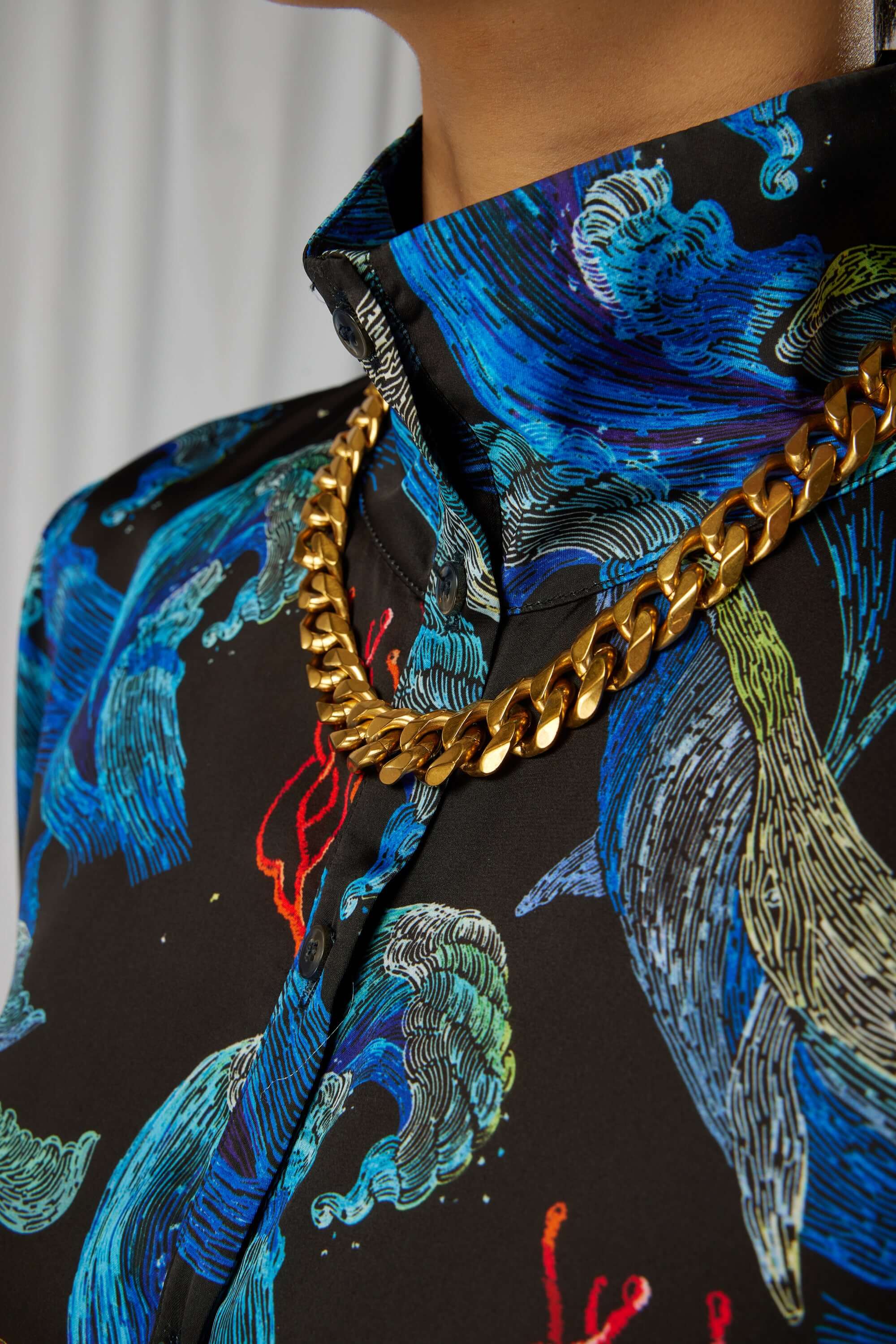Java dress in Storm print