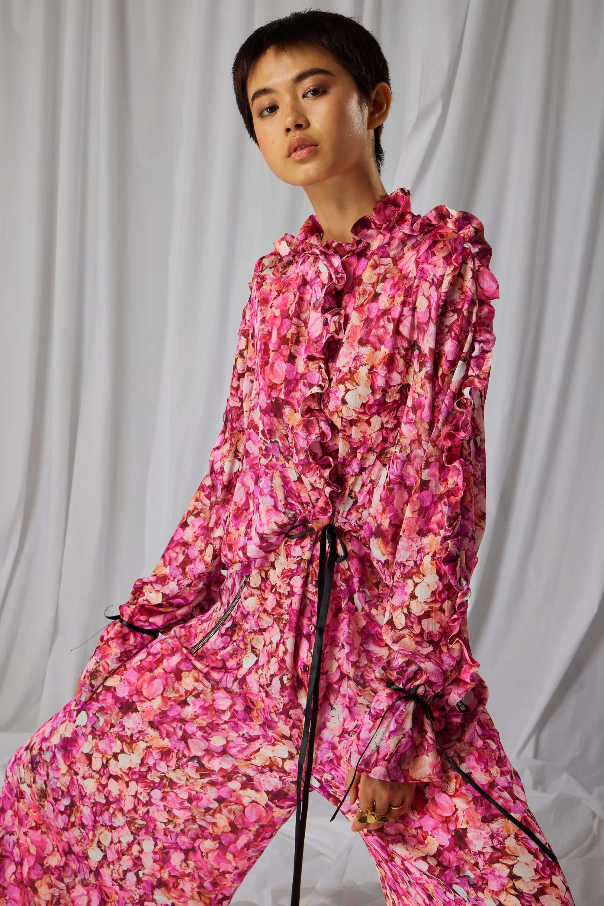 Gil Jumpsuit in Cabaret print