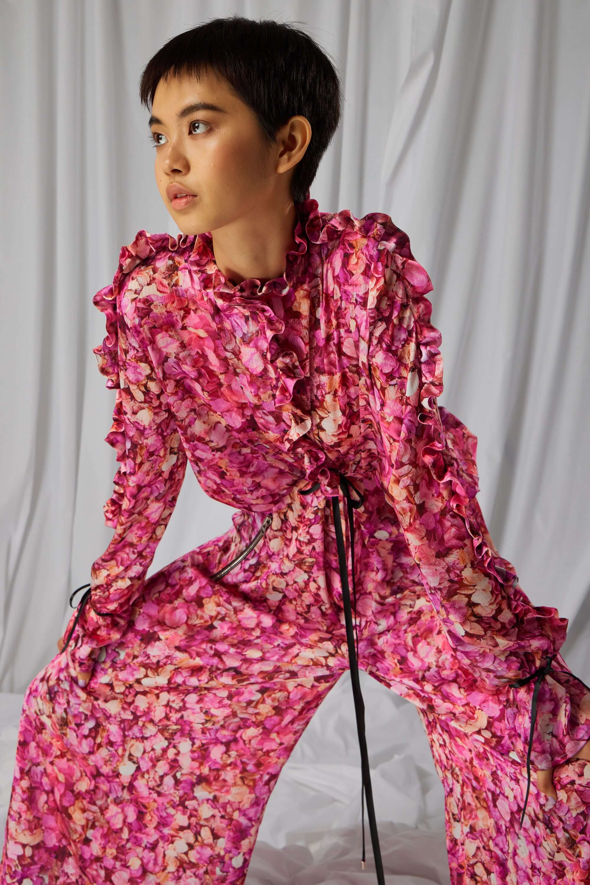 Gil Jumpsuit in Cabaret print