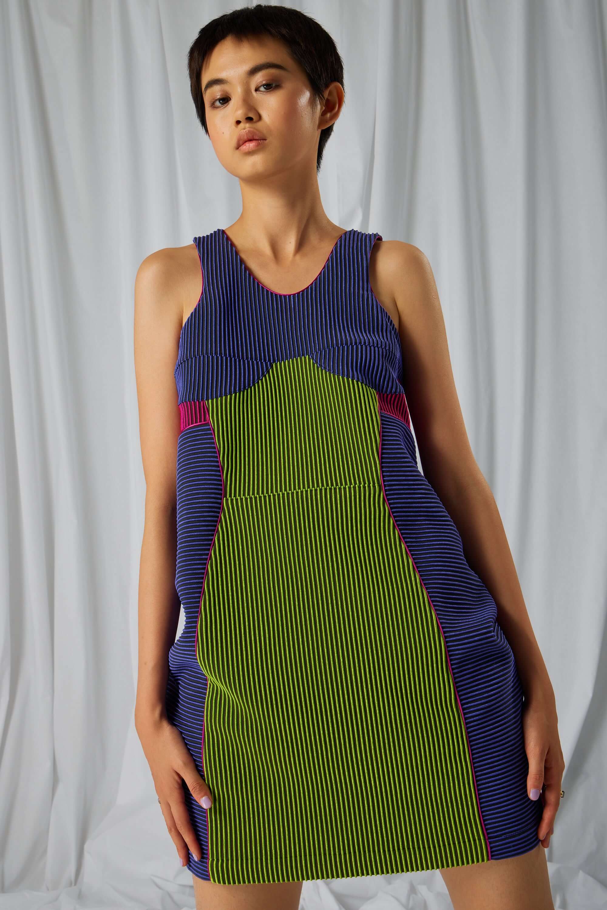 Nico dress in Oxide Ottoman