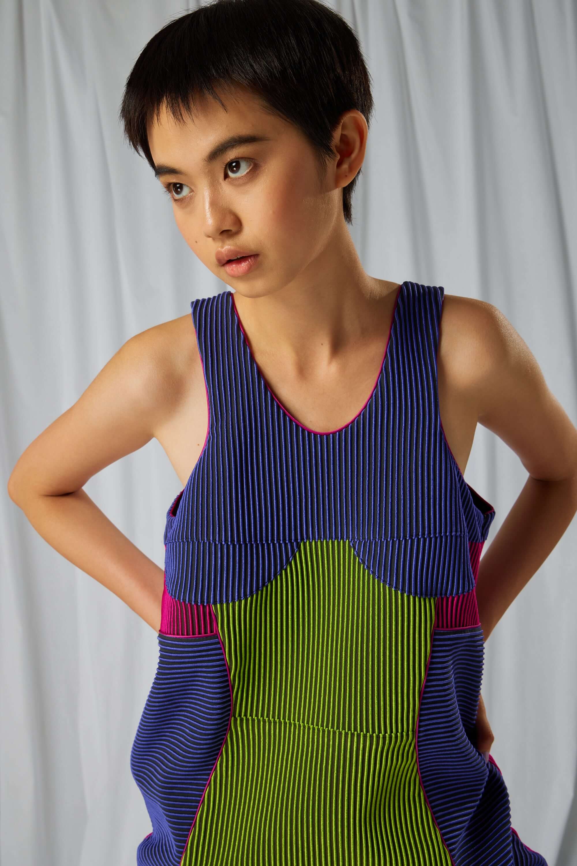 Nico dress in Oxide Ottoman