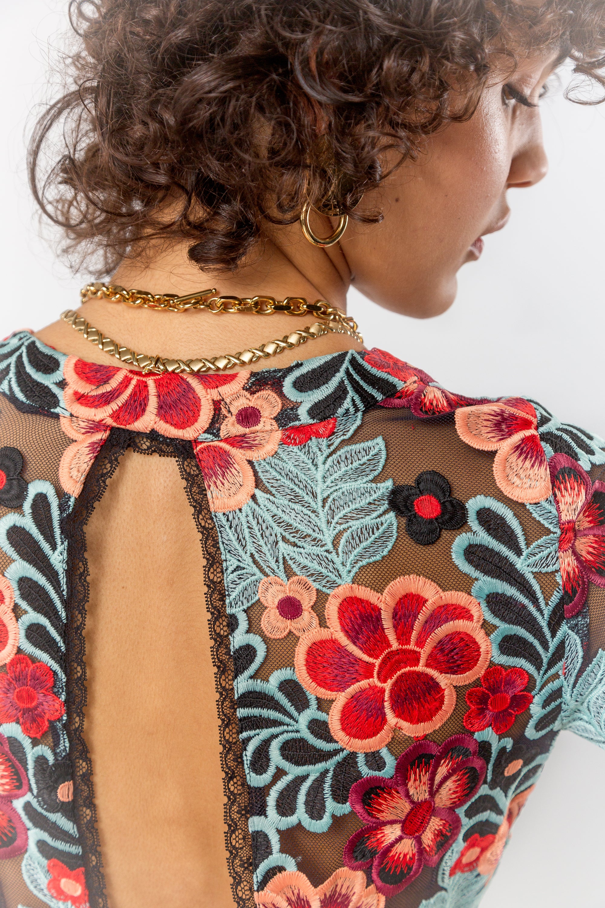 Goliath dress in flamboyant lace