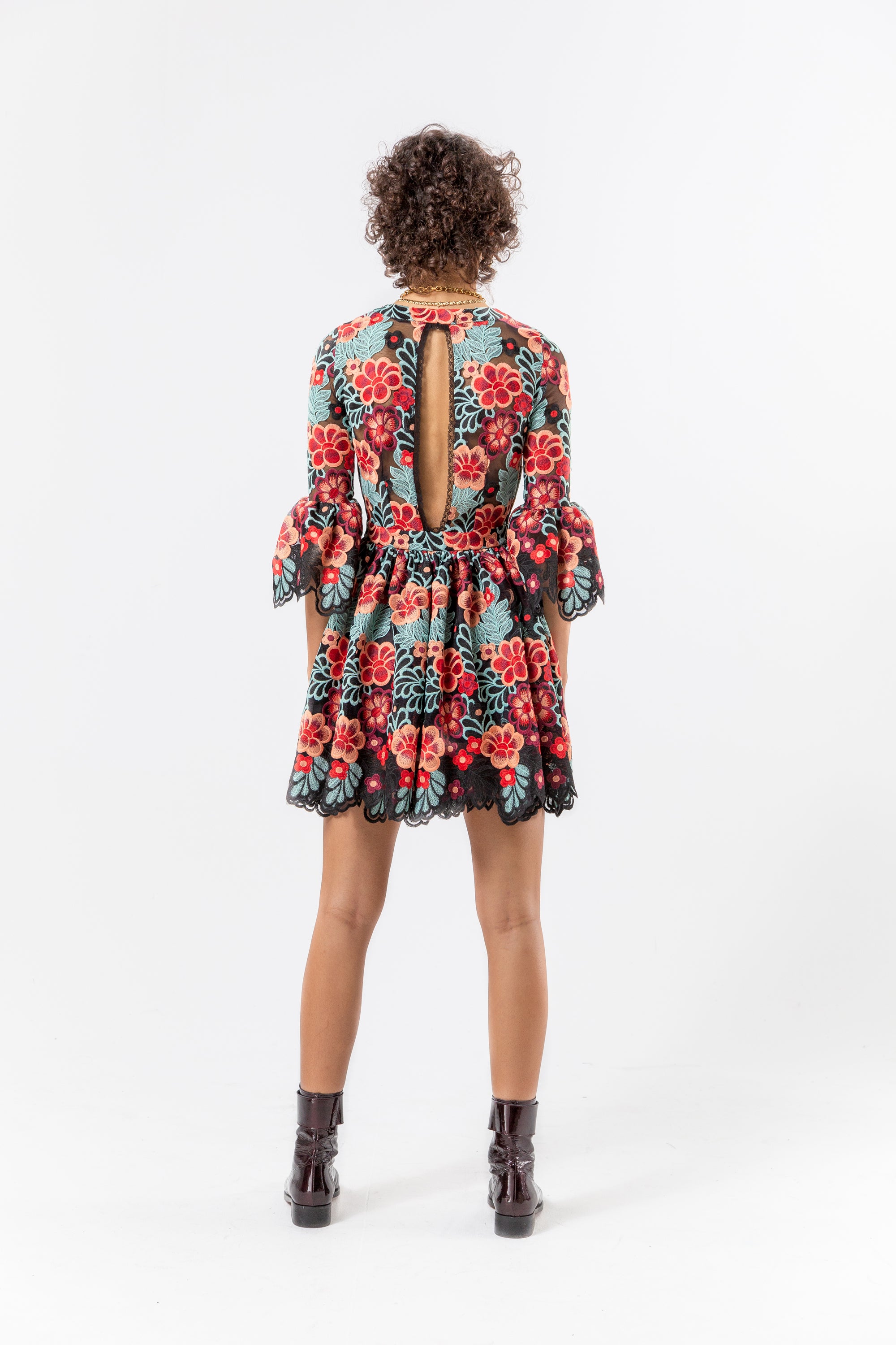 Goliath dress in flamboyant lace