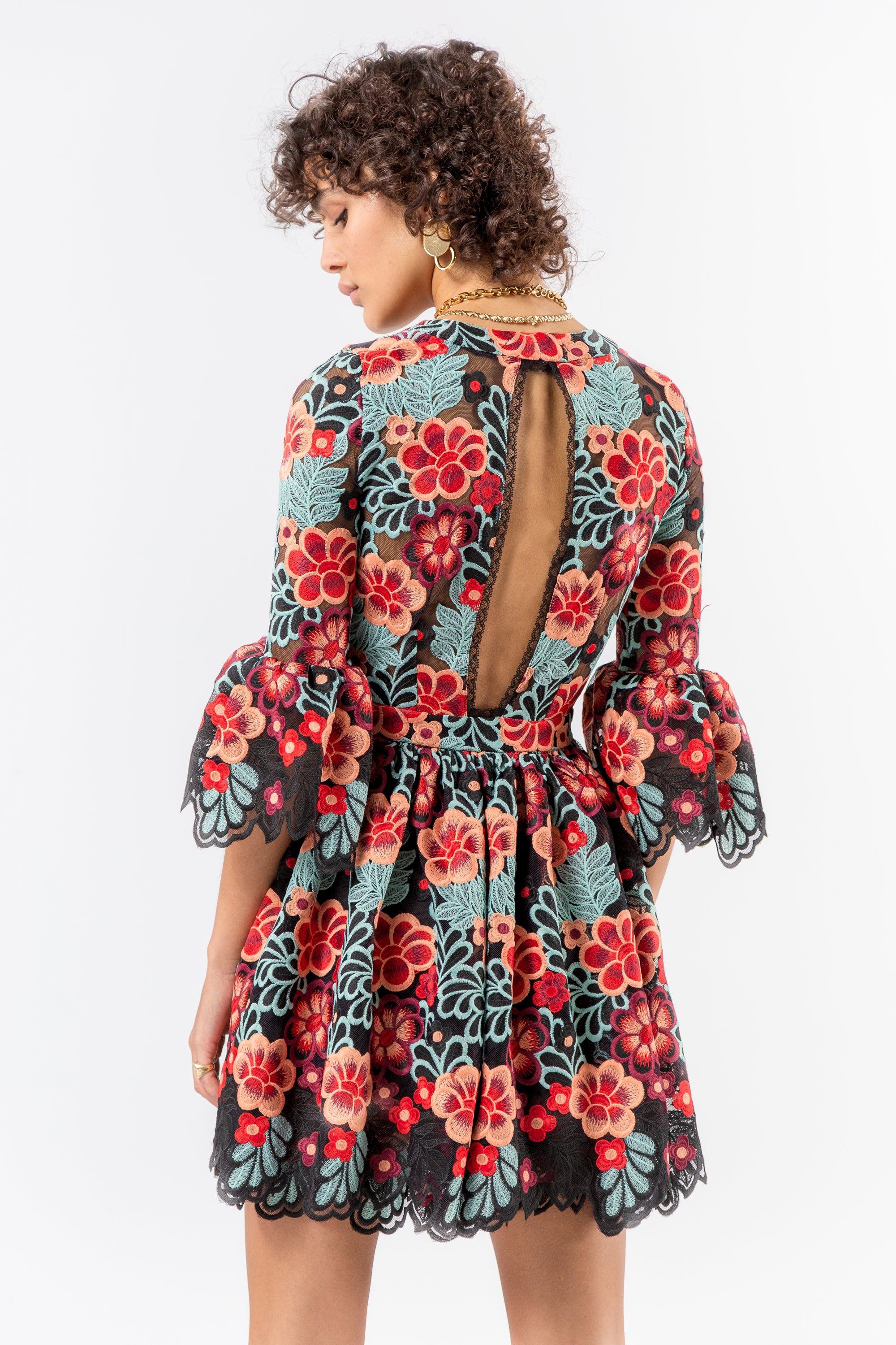 Goliath dress in flamboyant lace
